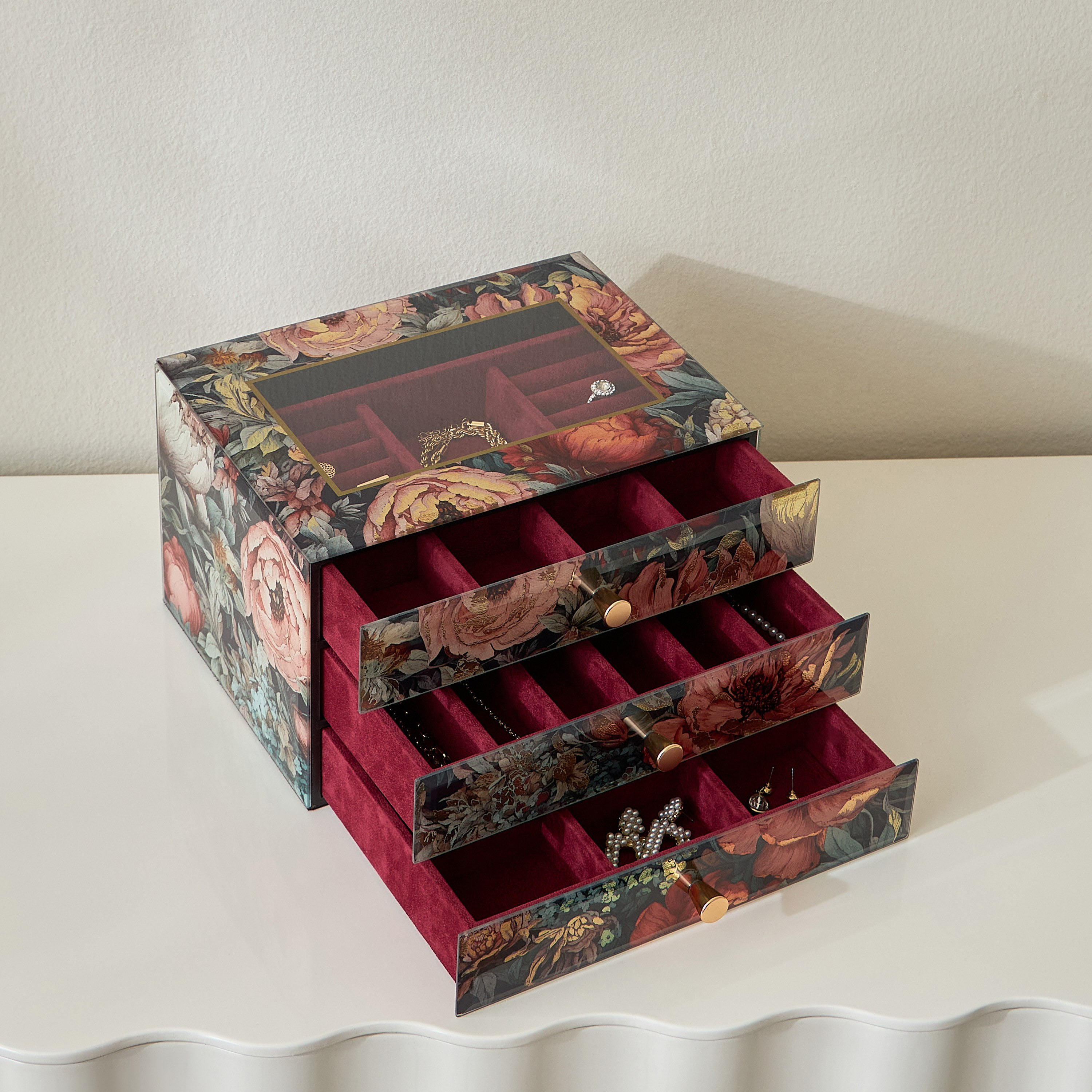 منظم مجوهرات 3 أقسام - لومي-household-storage-jewelleryorganizing-jewelleryboxesandstands-image-2
