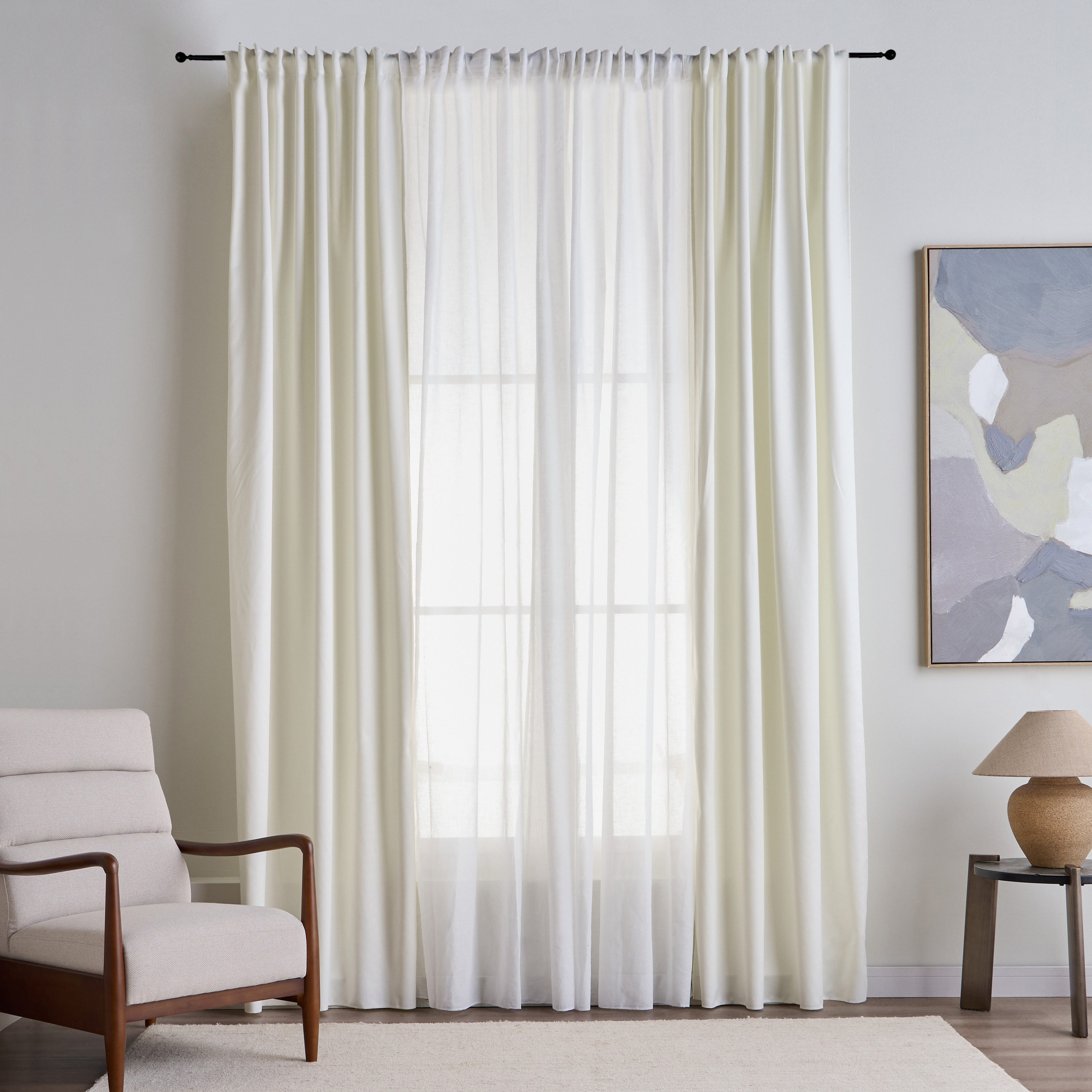 Elsie 4-Piece Curtain Set - 130x300 cm-household-windows-curtains-image-1