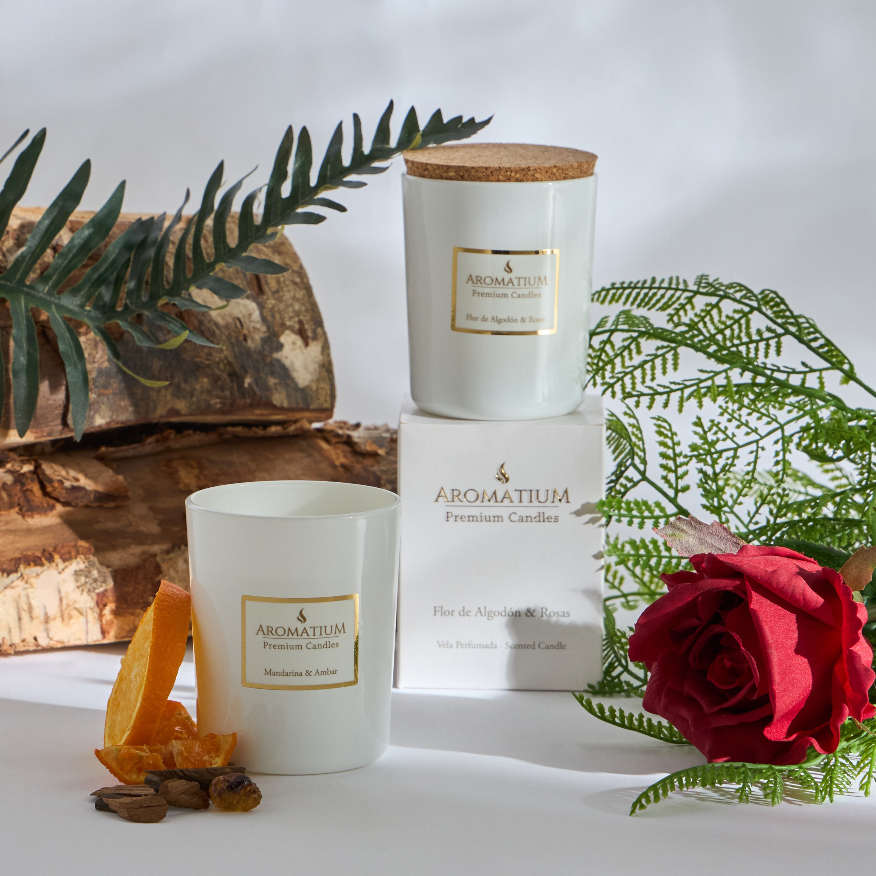 Aromatium Mandarin & Ambar Scented Jar Candle - 30 h-household-homefragrance-candles-image-3