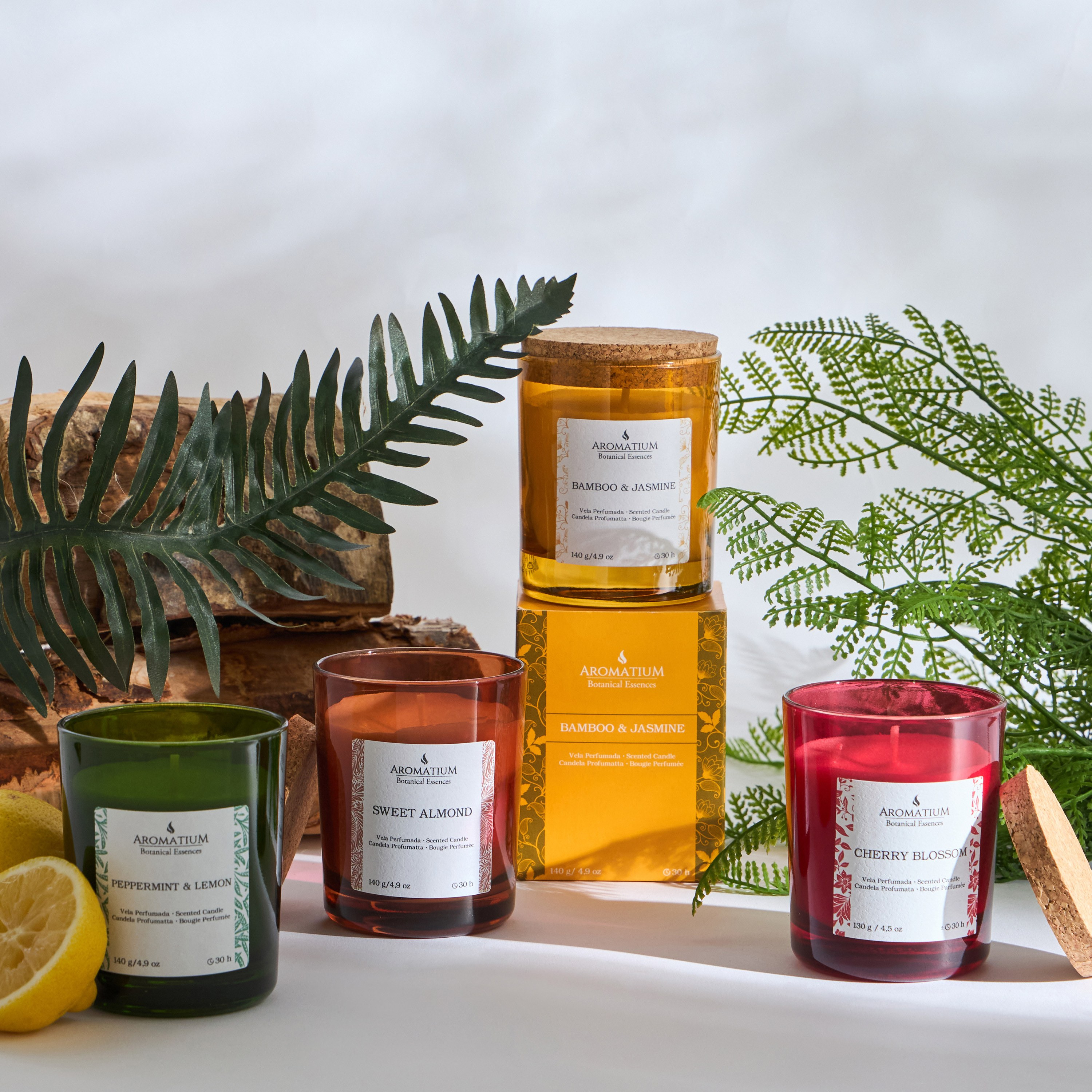 Aromatium Botanical Essences Bamboo and Jasmine Scented Candle - 30 h-household-homefragrance-candles-image-3