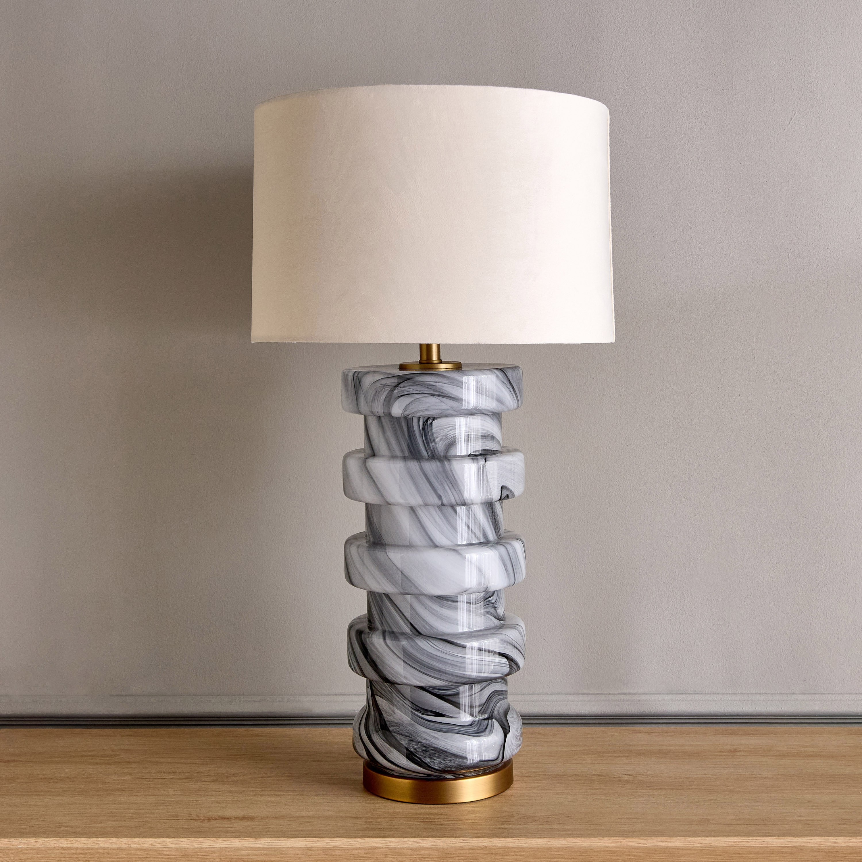 Ezra Glass Table Lamp - 76 cm-household-lighting-tableanddesklamps-image-1