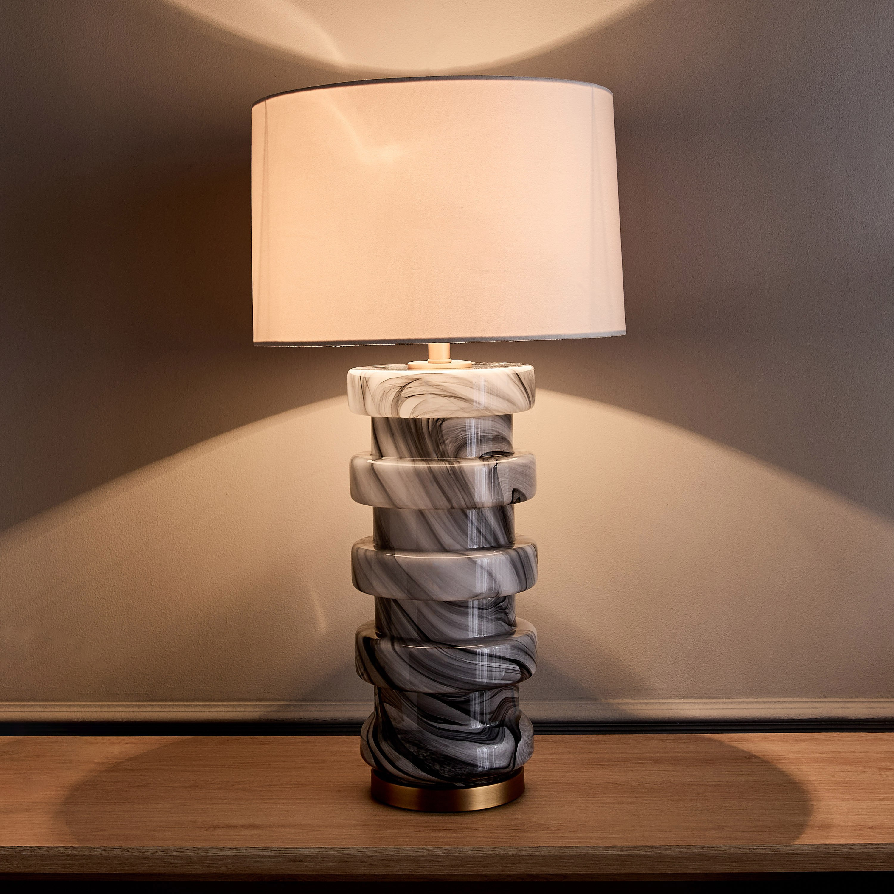 Ezra Glass Table Lamp - 76 cm-household-lighting-tableanddesklamps-image-2