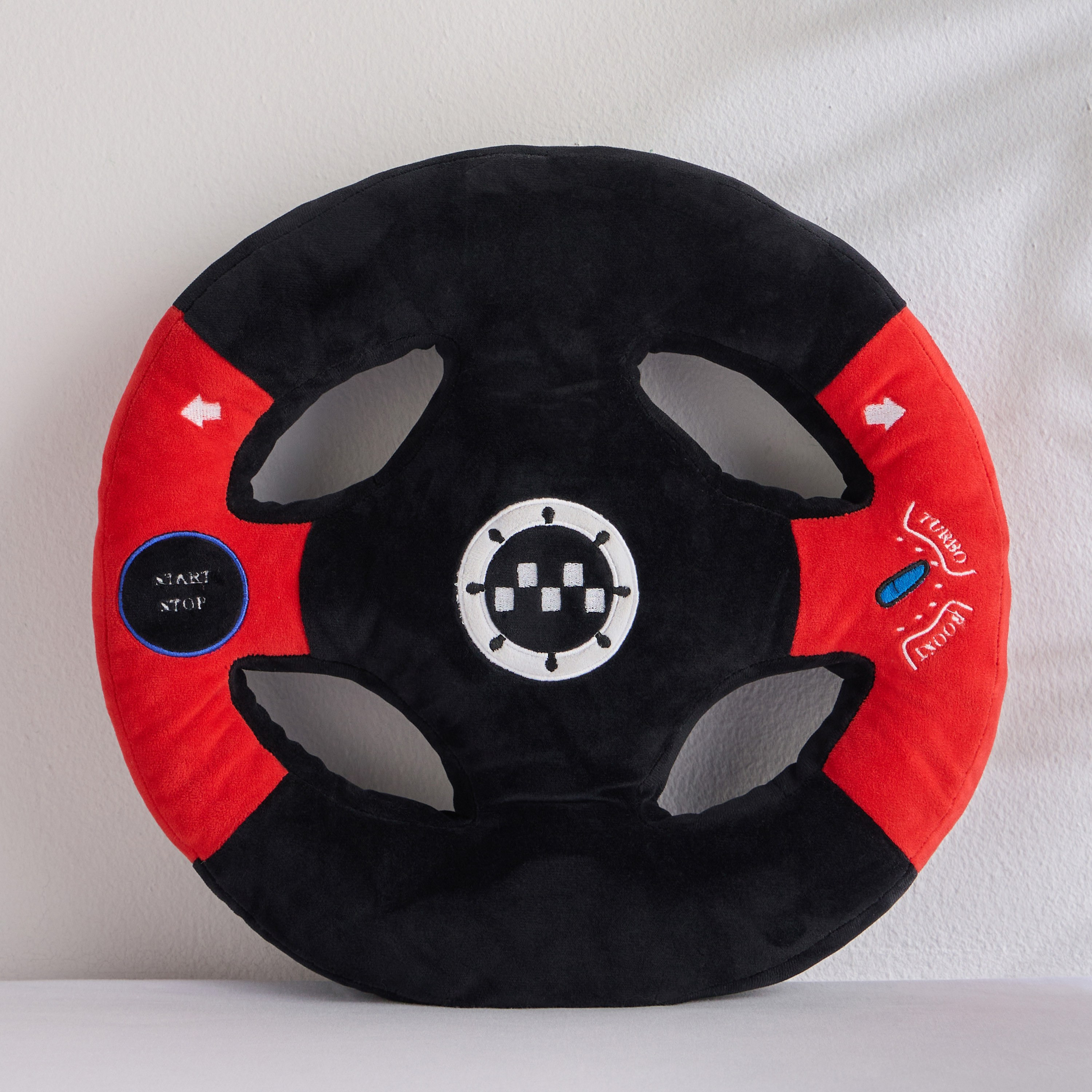 Car Steering Filled Cushion - 38x38 cm