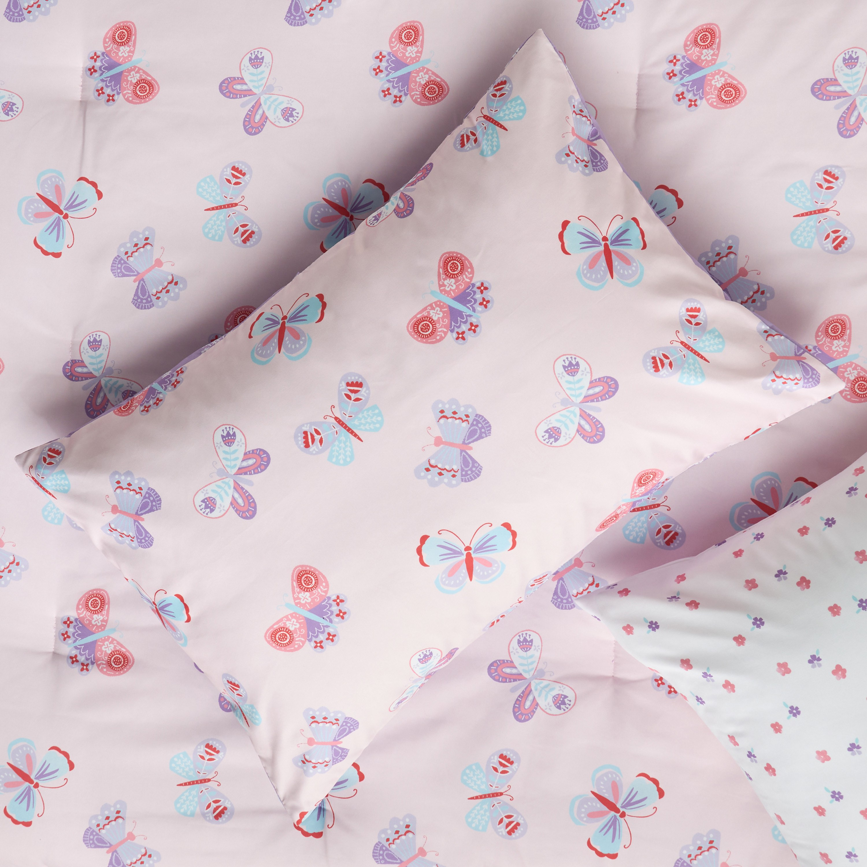 Maritza Printed 4-Piece Single Comforter and Sheet Set - 135x220 cm-babyandkids-beddingandwindows-bedding-comforters-image-4