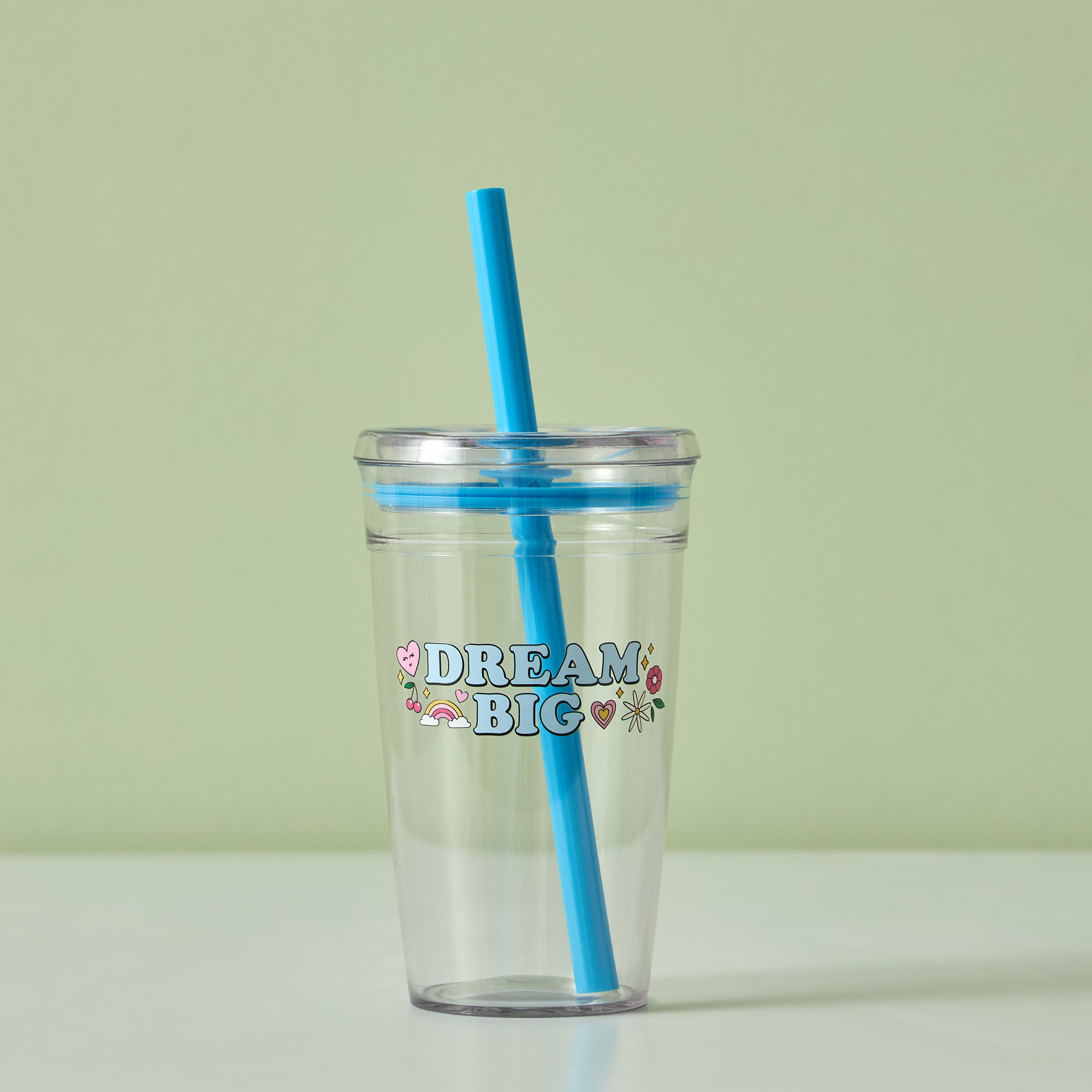 كوب بلاستيكي جدار مفرد - دريم بيج - 450 مل-babyandkids-eatanddrink-waterbottles-image-1