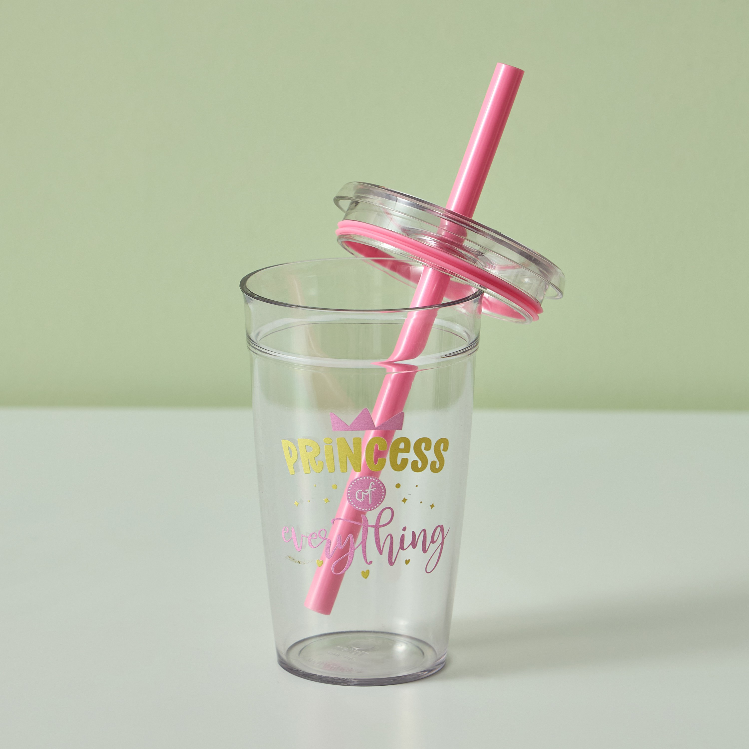Princess of Everthing Single Wall Plastic Bottle - 450 ml-babyandkids-eatanddrink-waterbottles-image-2