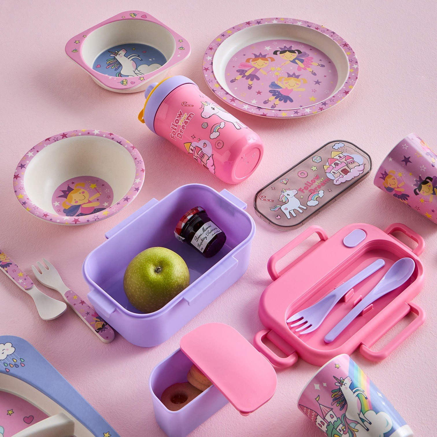 Unicorn Lunch Box and Water Bottle Set-babyandkids-eatanddrink-lunchboxesandbags-image-4