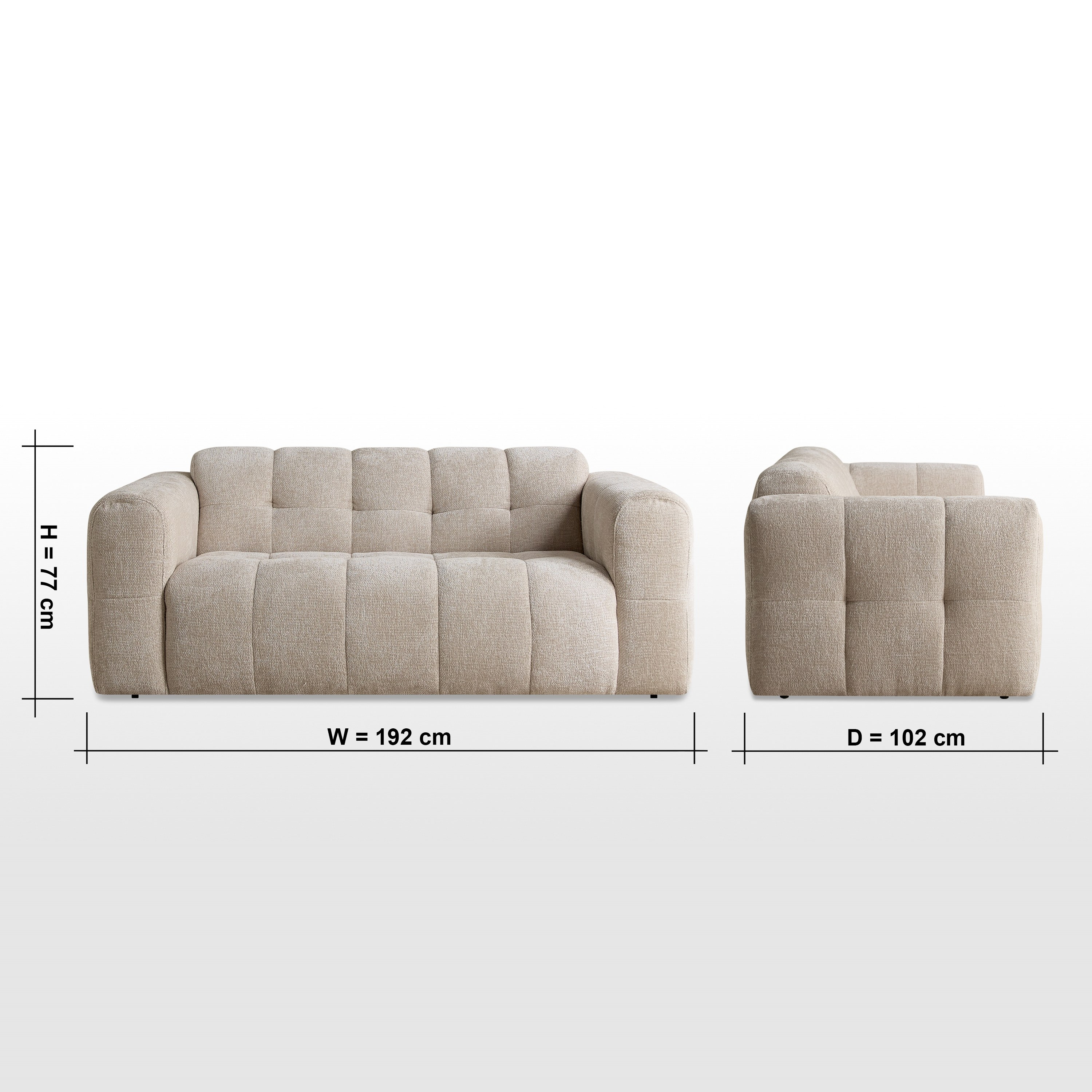 كنبة قماشية مقعدين - جرادينت-furniture-sofaandseating-sofasandsofasets-image-7
