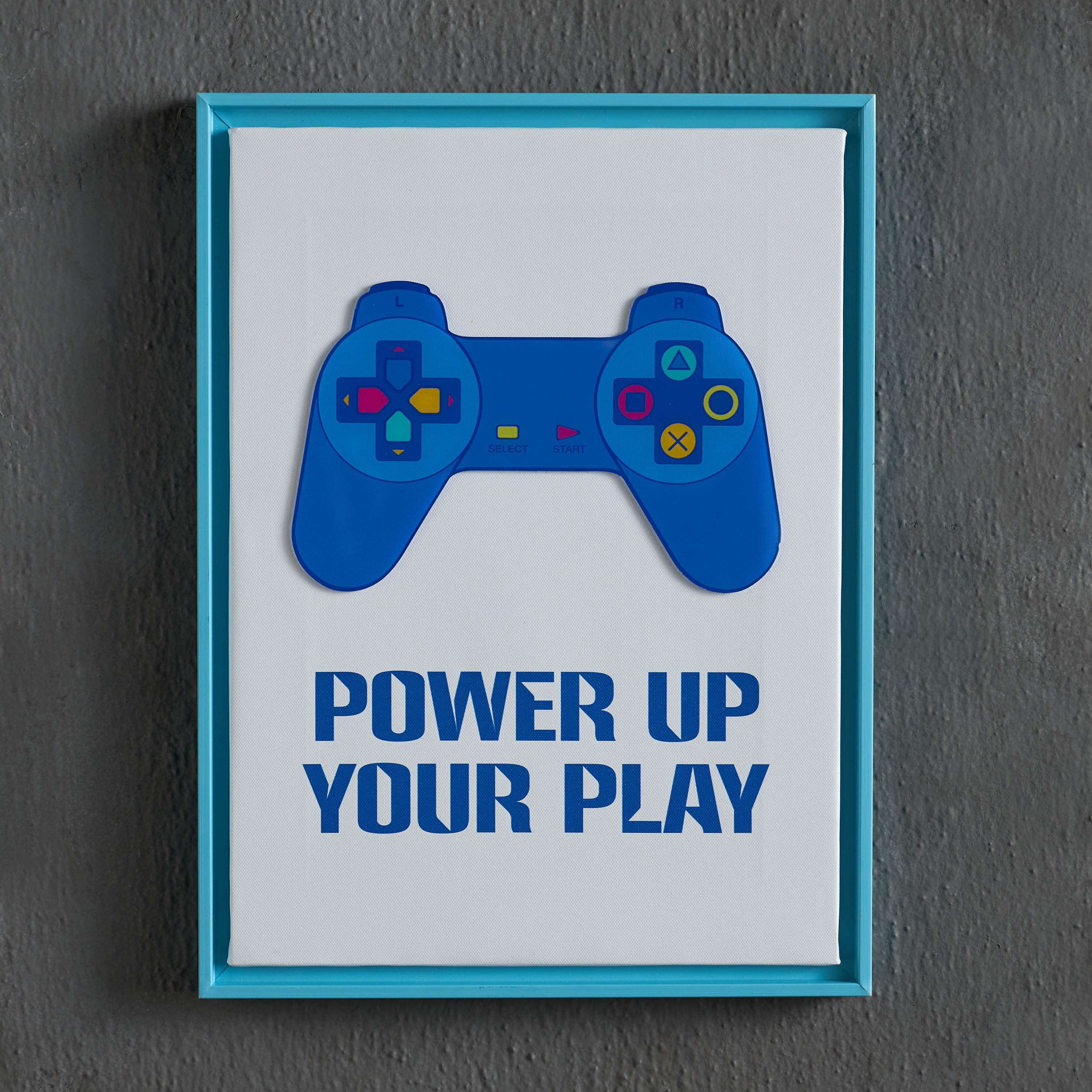 Gamer Framed Canvas Wall Art - 30x40 cm