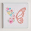 Josie 3D Butterfly Framed Canvas Wall Art - 40x40 cm-kids-decorandlighting-decor-wallart-image-1