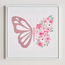 Josie 3D Butterfly Framed Canvas Wall Art - 40x40 cm-kids-decorandlighting-decor-wallart-image-1