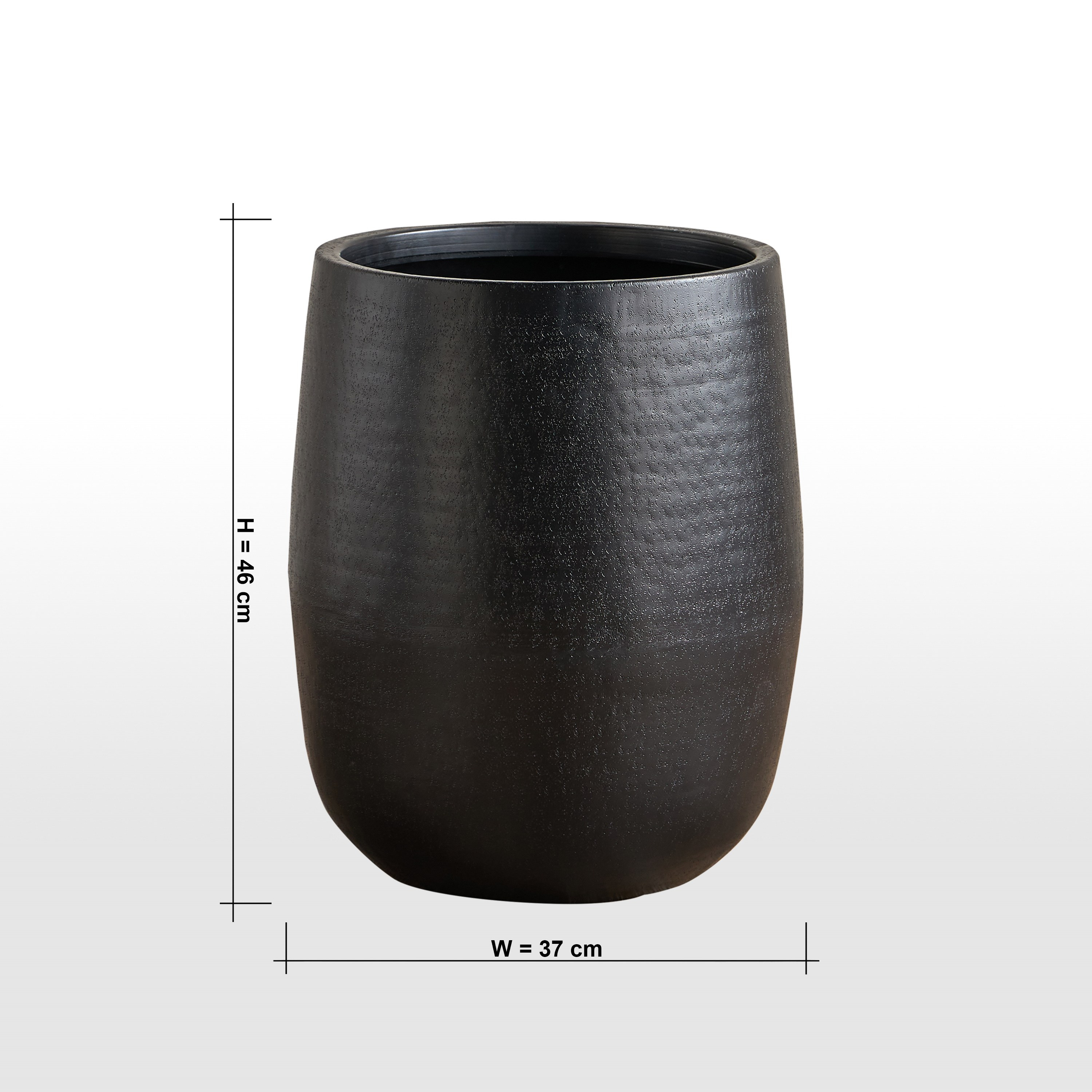 Auden Thick Rim Metal Planter - 46 cm-household-gardenandoutdoor-potsandplanters-planters-image-5