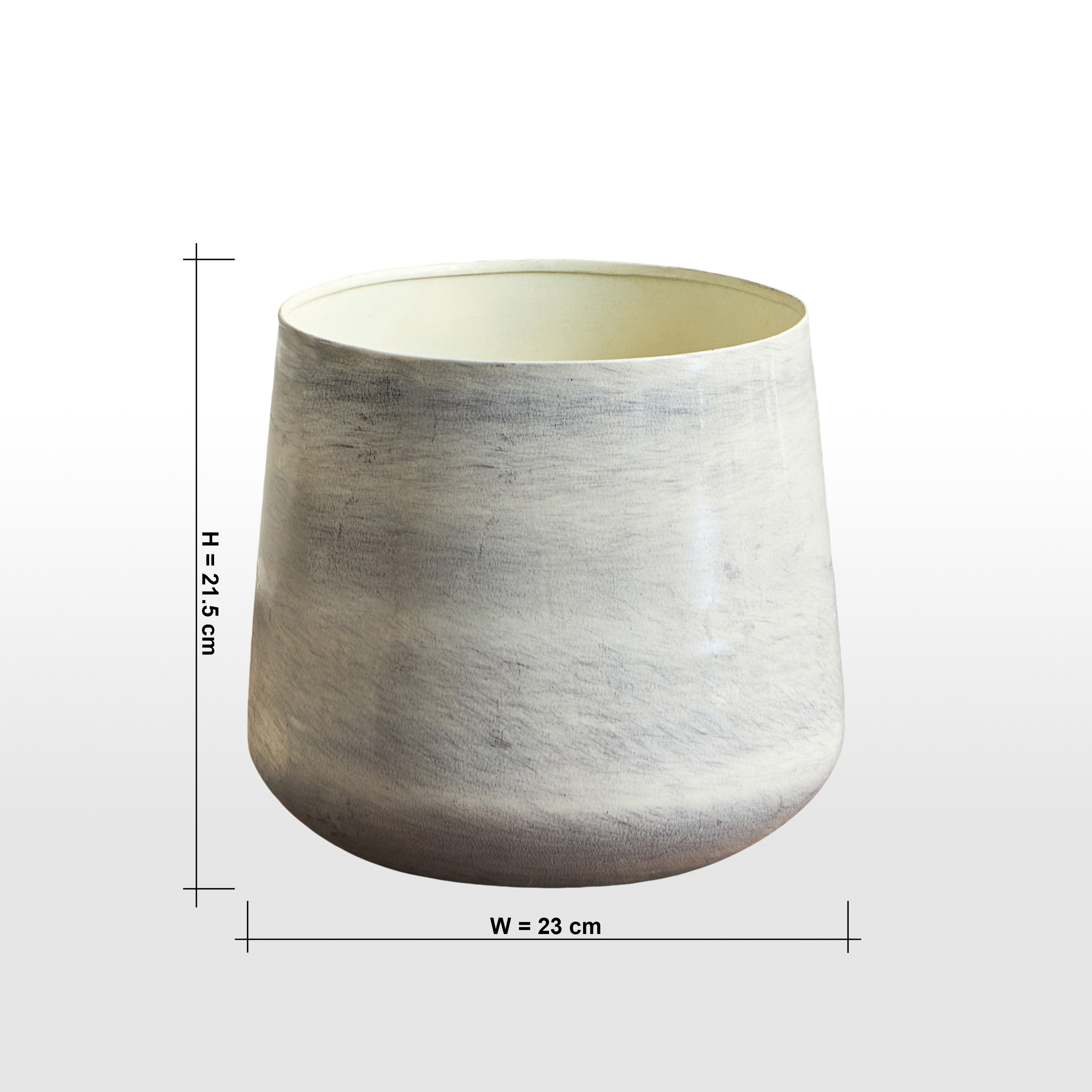 Eden Glint Glaze Metal Planter - 22 cm-household-gardenandoutdoor-potsandplanters-planters-image-5