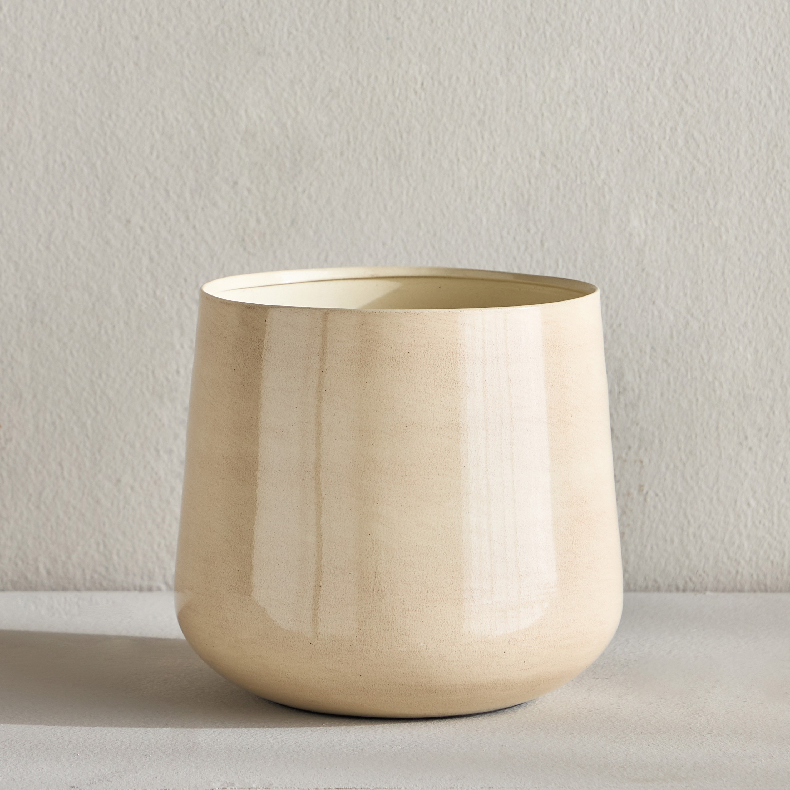 Eden Glint Glaze Metal Planter - 22 cm-household-gardenandoutdoor-potsandplanters-planters-image-2
