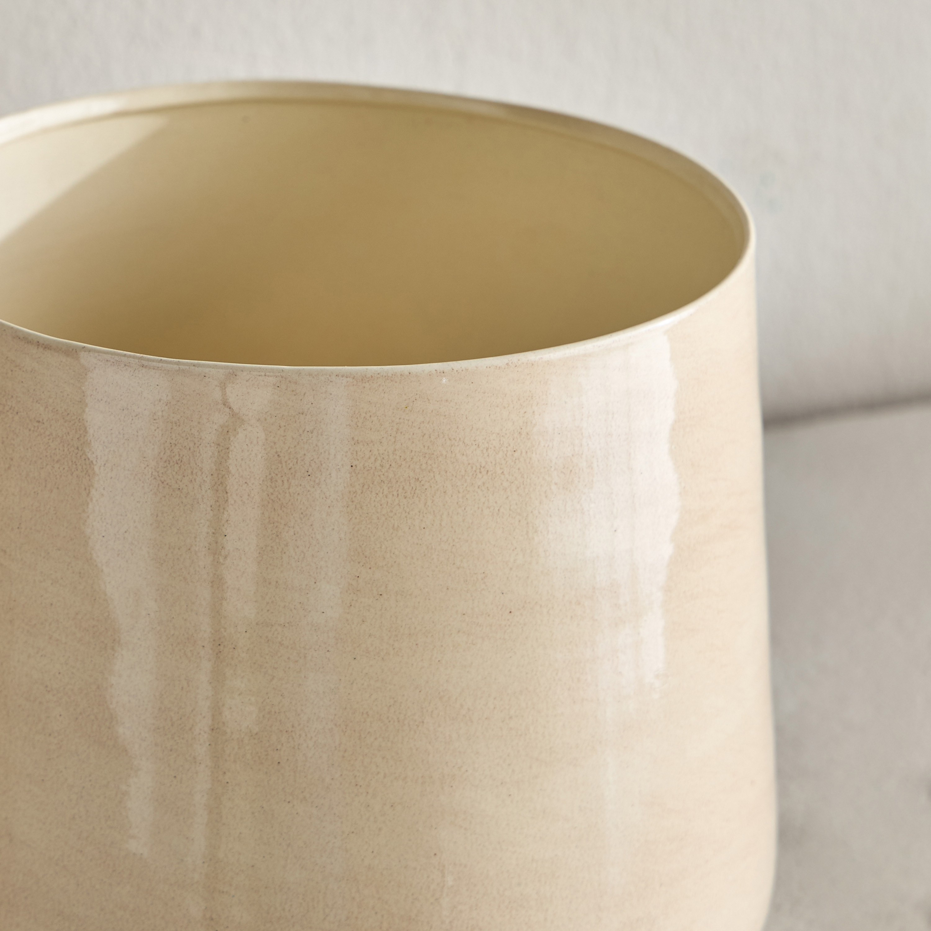 Eden Glint Glaze Metal Planter - 22 cm-household-gardenandoutdoor-potsandplanters-planters-image-3