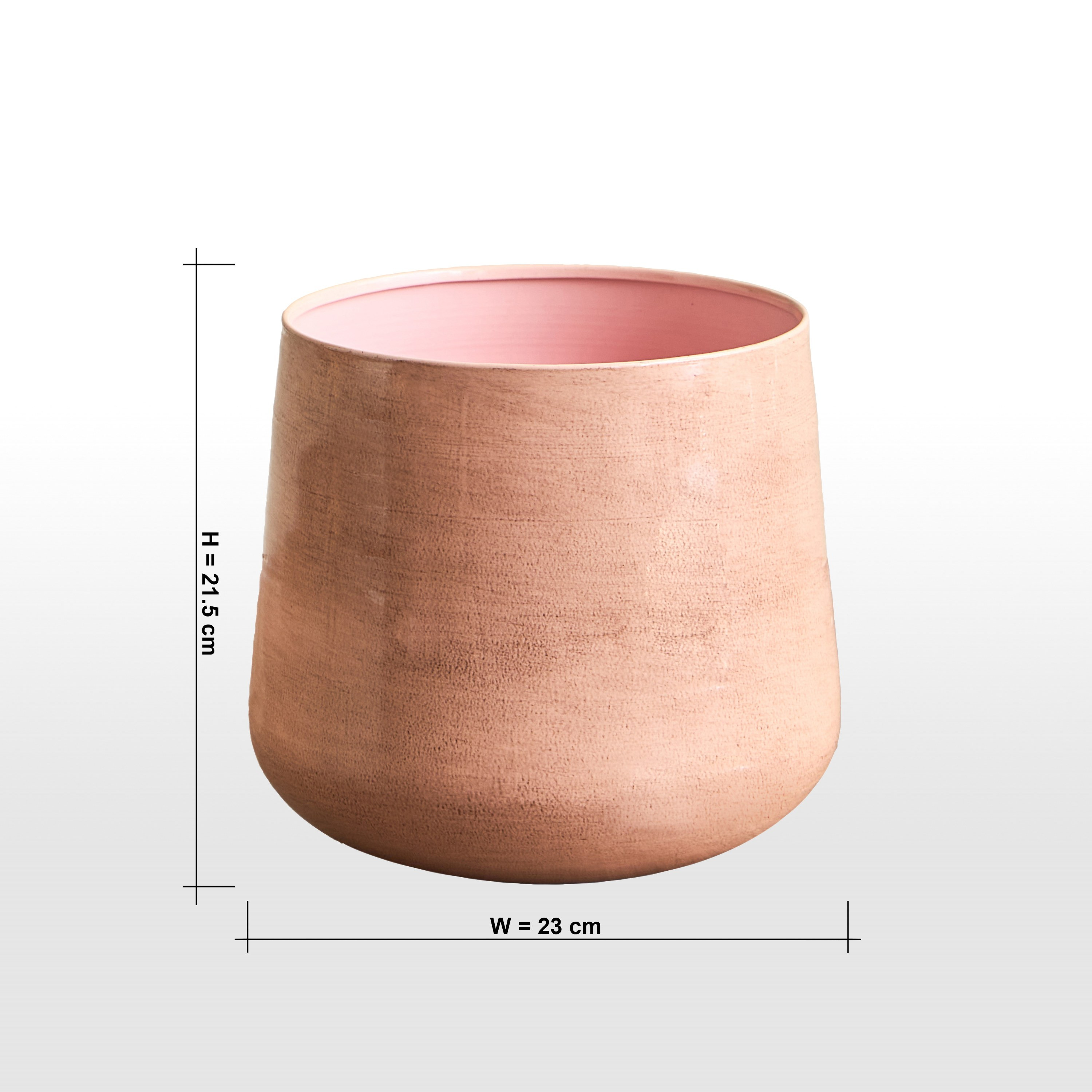 Eden Glint Glaze Metal Planter - 22 cm-household-gardenandoutdoor-potsandplanters-planters-image-5