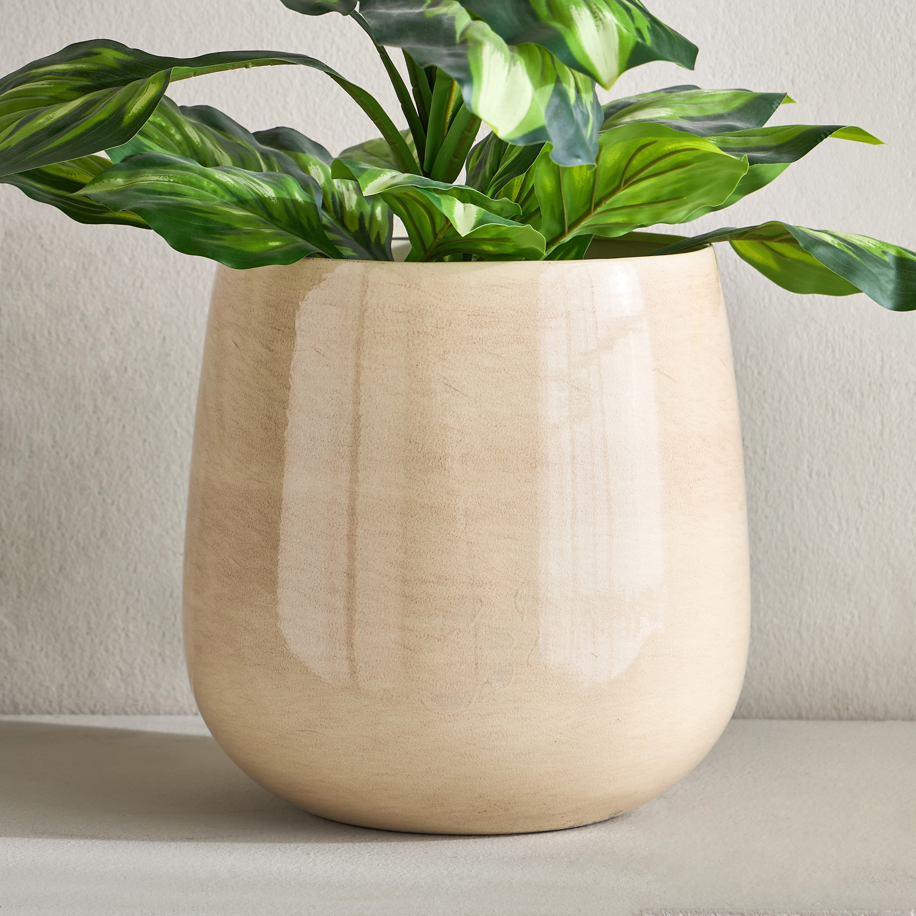 Eden Glint Glaze Metal Planter - 30 cm-household-gardenandoutdoor-potsandplanters-planters-image-1