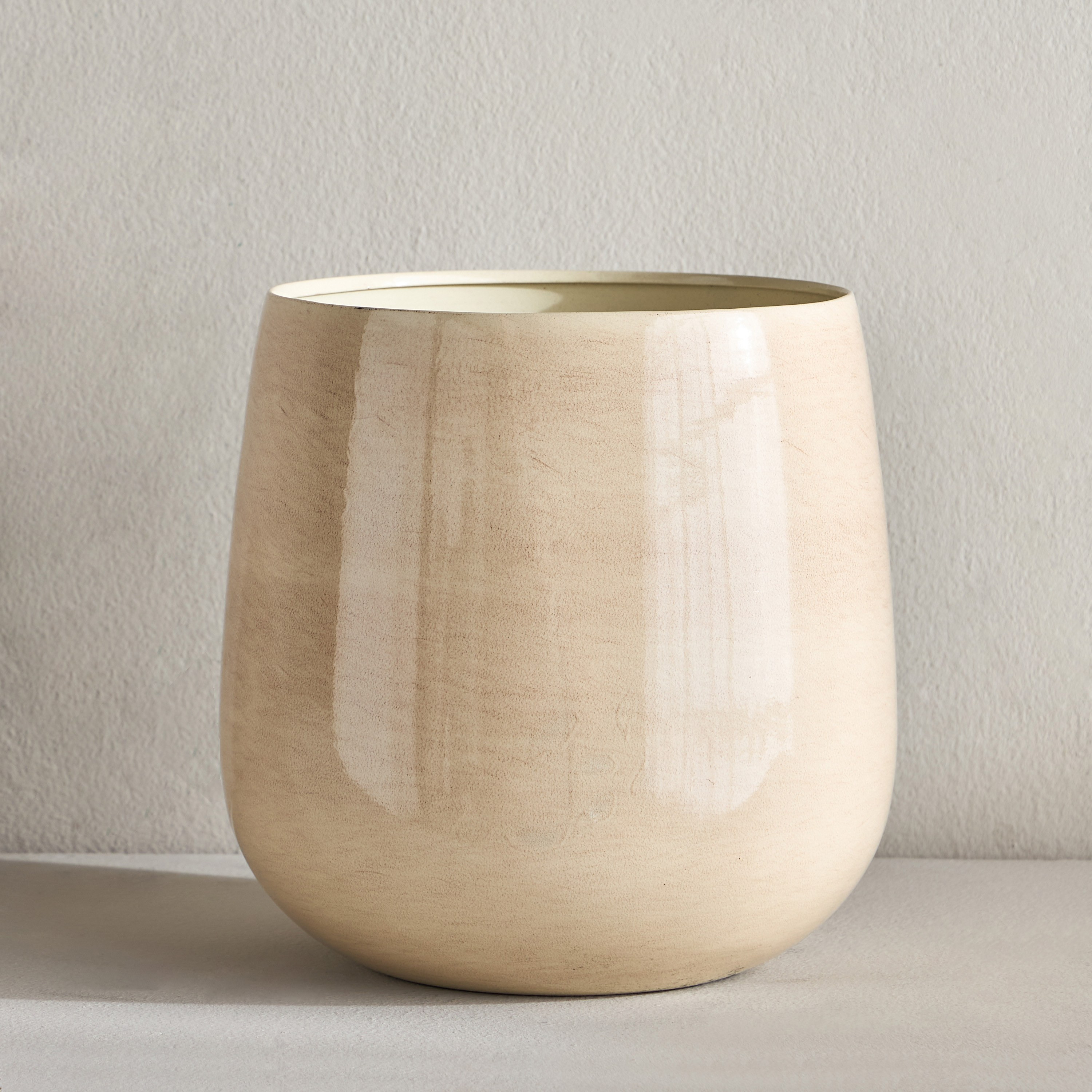 Eden Glint Glaze Metal Planter - 30 cm-household-gardenandoutdoor-potsandplanters-planters-image-2