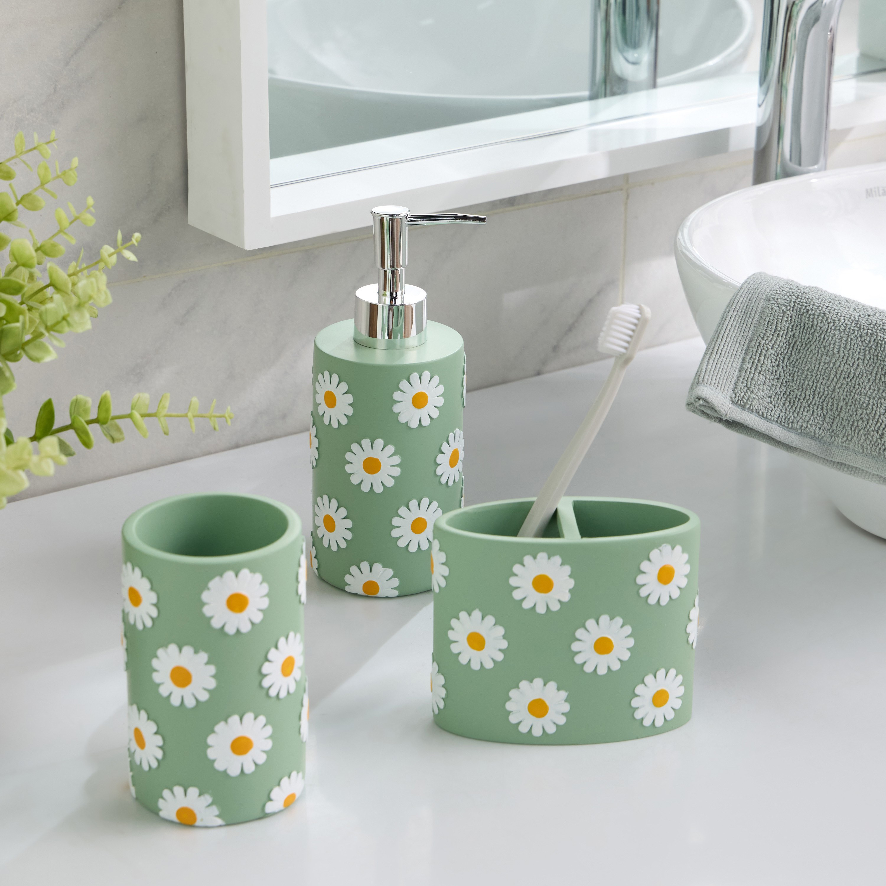 طقم اكسسوارات حمام 3 قطع - دايزي-babyandkids-bathandstorage-bath-bathroomaccessories-image-3