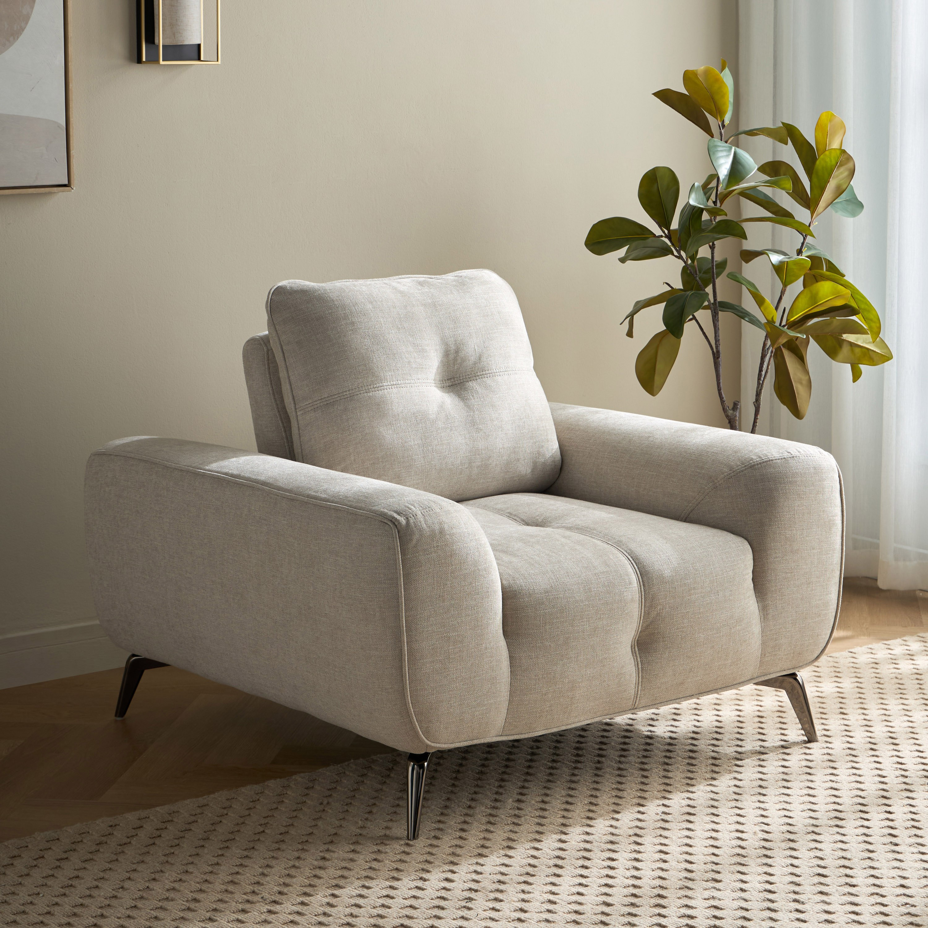 Baxton Fabric Armchair