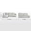 كنبة ركنية يسار قماش بـ4 مقاعد - جليستون-furniture-sofaandseating-cornersofas-image-1