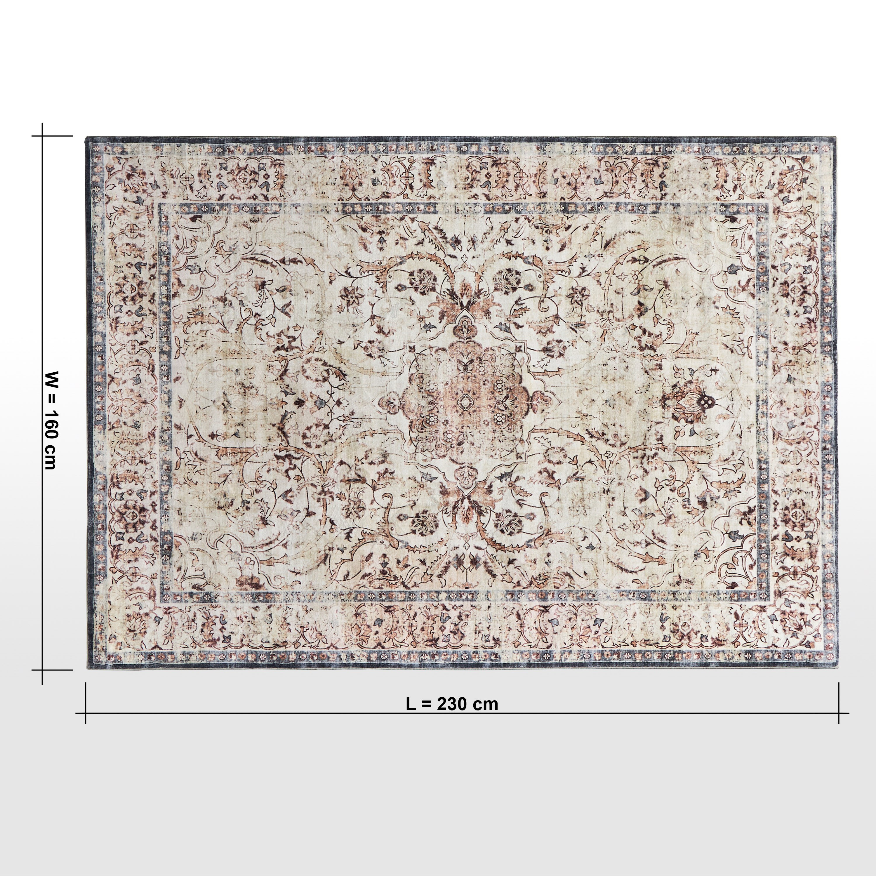 Genelle Printed Rug - 160x230 cm-household-rugsandcarpets-rugs-image-6