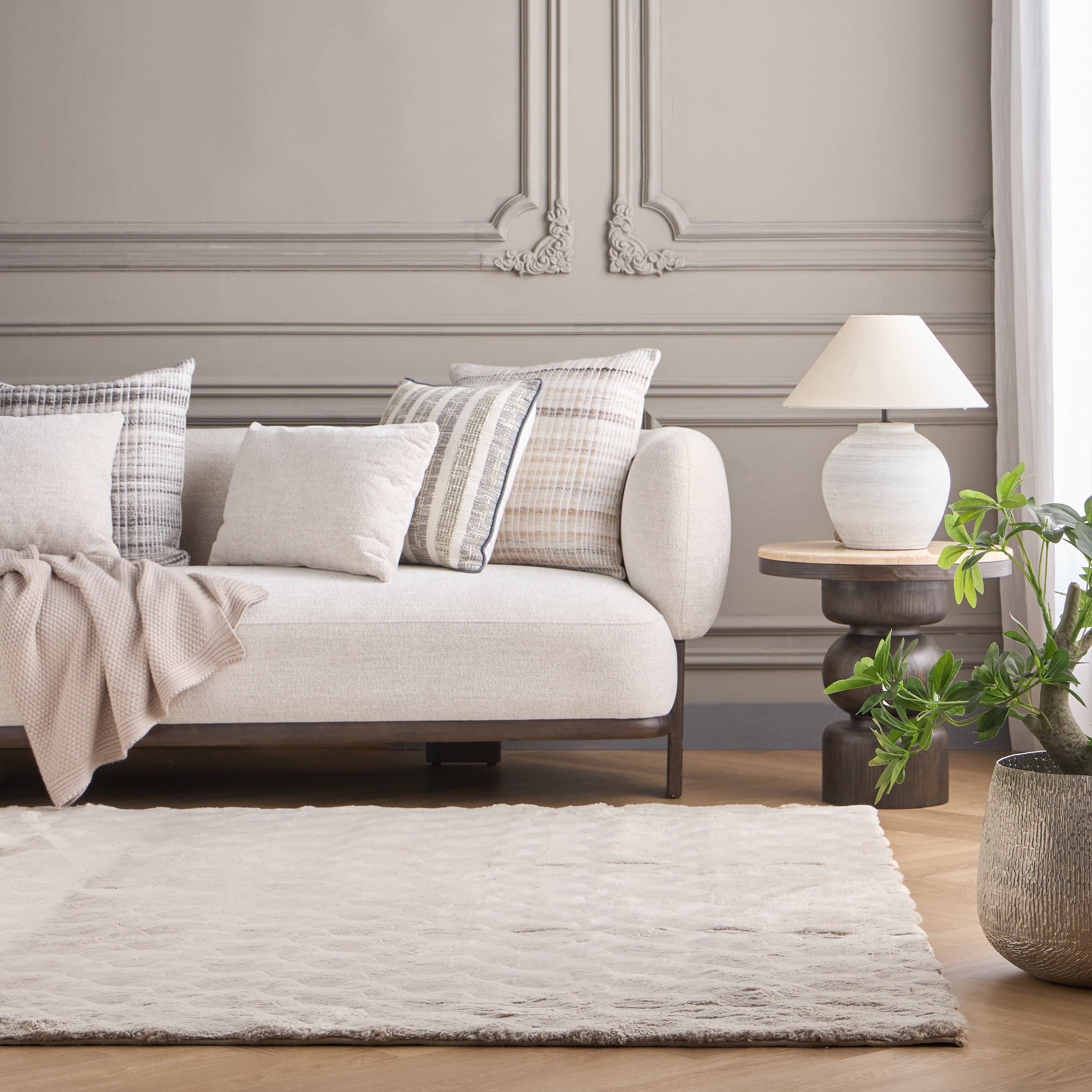 Louisa Shaggy Rug - 200x290 cm-household-rugsandcarpets-rugs-image-5