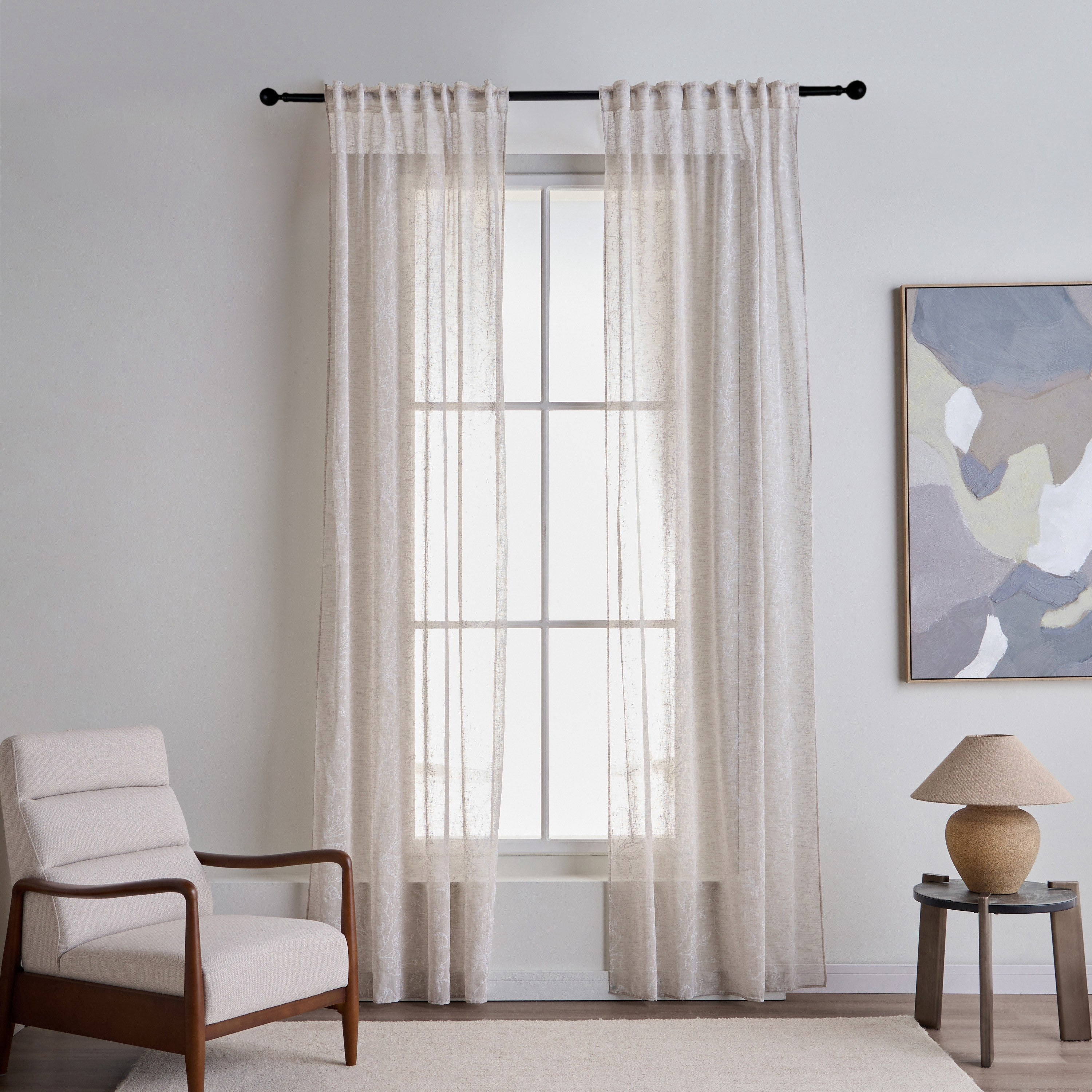 Jayleen 2-Piece Sheer Curtain Set - 135x280 cm-household-windows-curtains-image-1