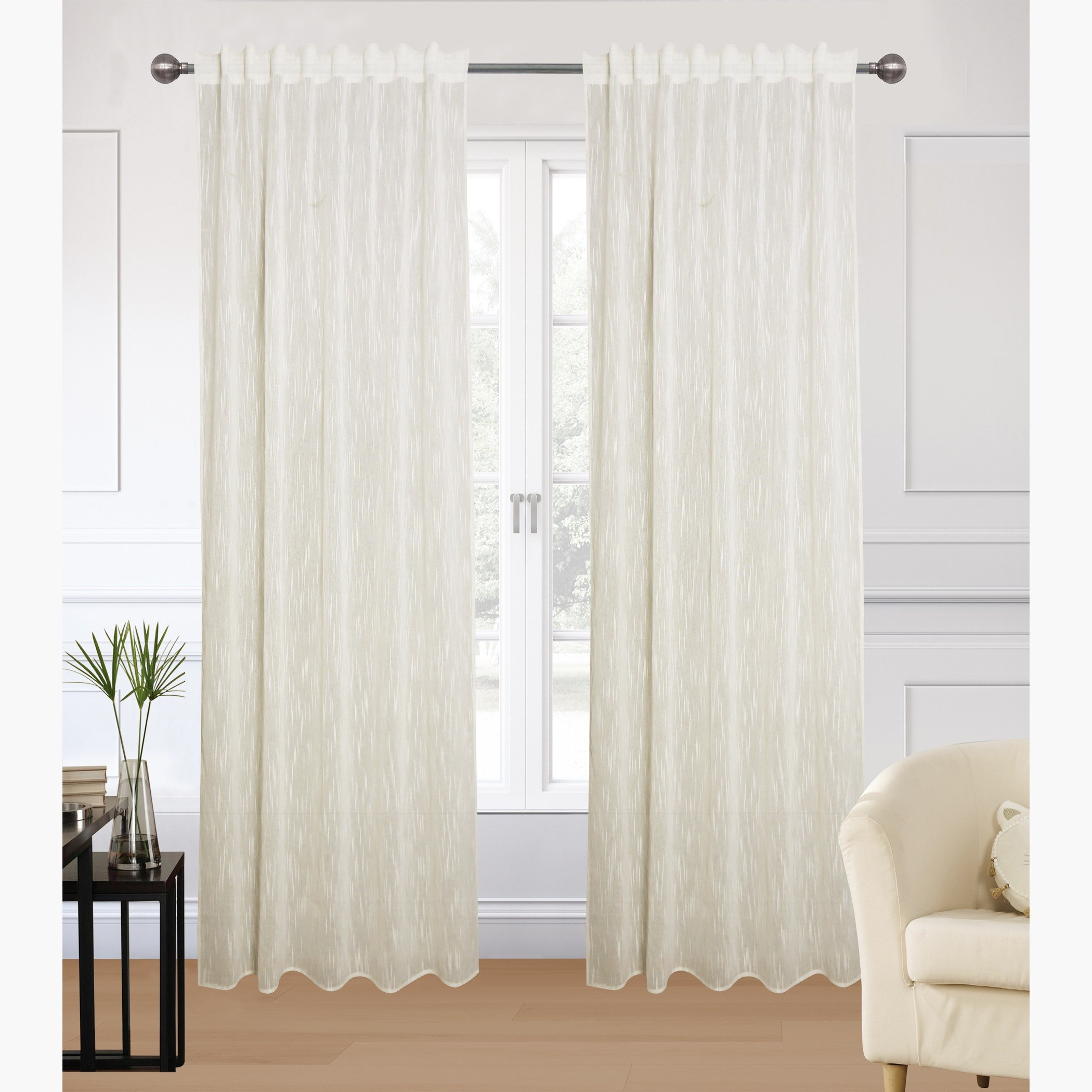 Daniella 2-Piece Sheer Curtain Set - 135x280 cm-household-windows-curtains-image-1