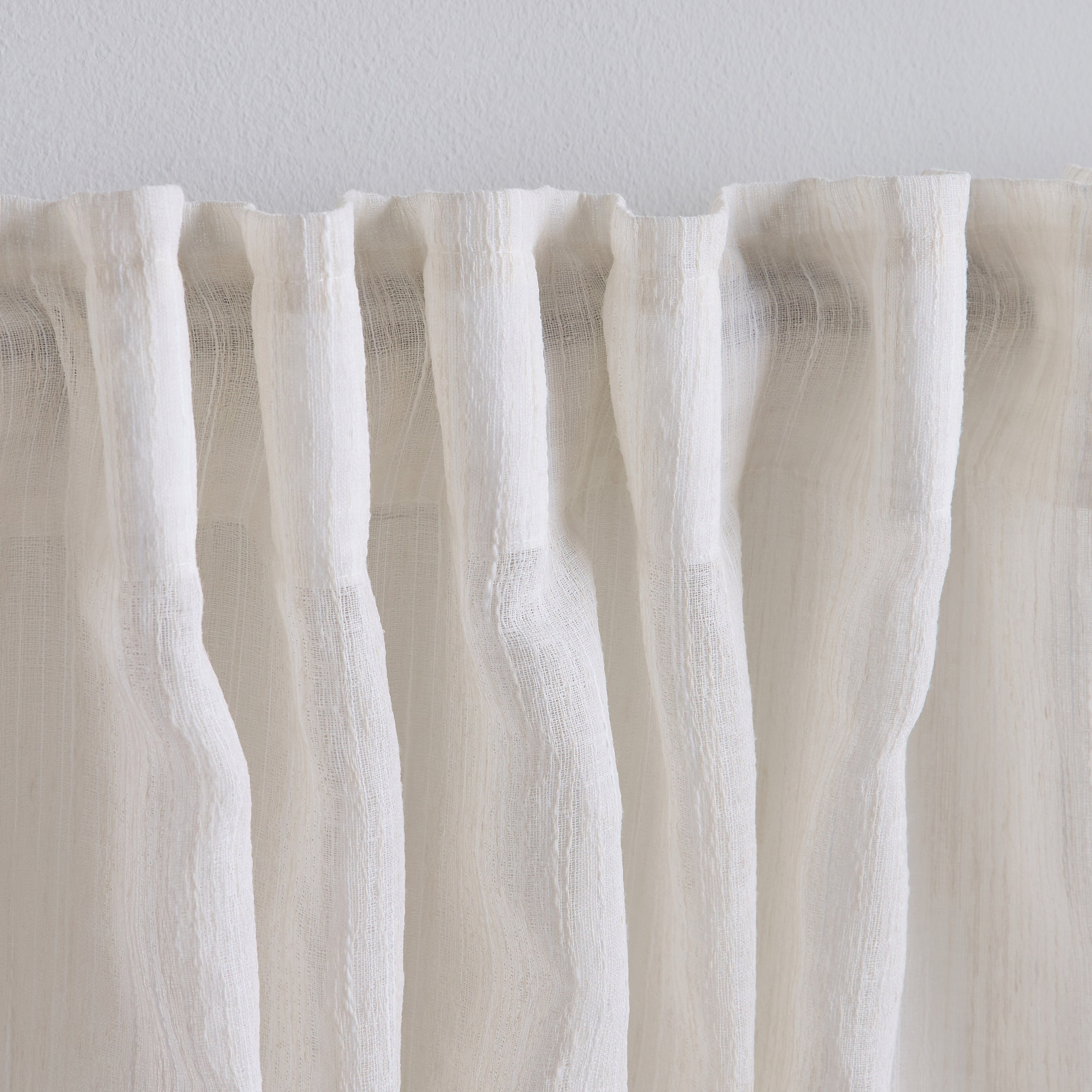 طقم ستائر شفافة قطعتين - لينون - 135x280 سم-household-windows-curtains-image-3