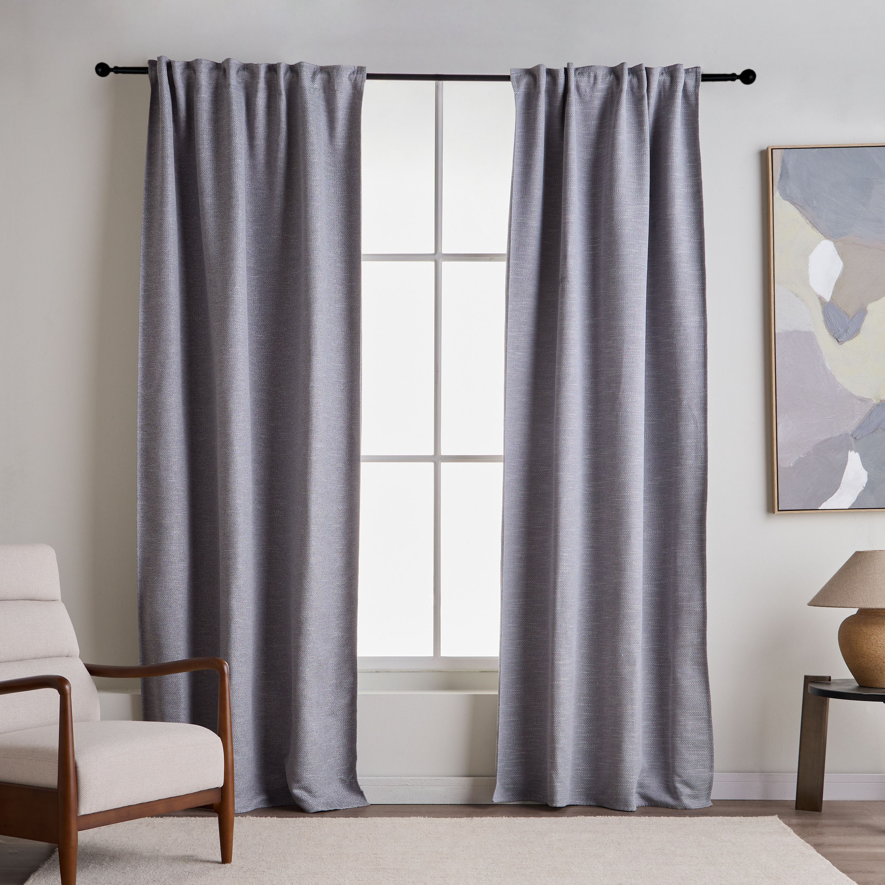 طقم ستائر معتمة من قطعتين - ديبورا - 135x280 سم-household-windows-curtains-image-6