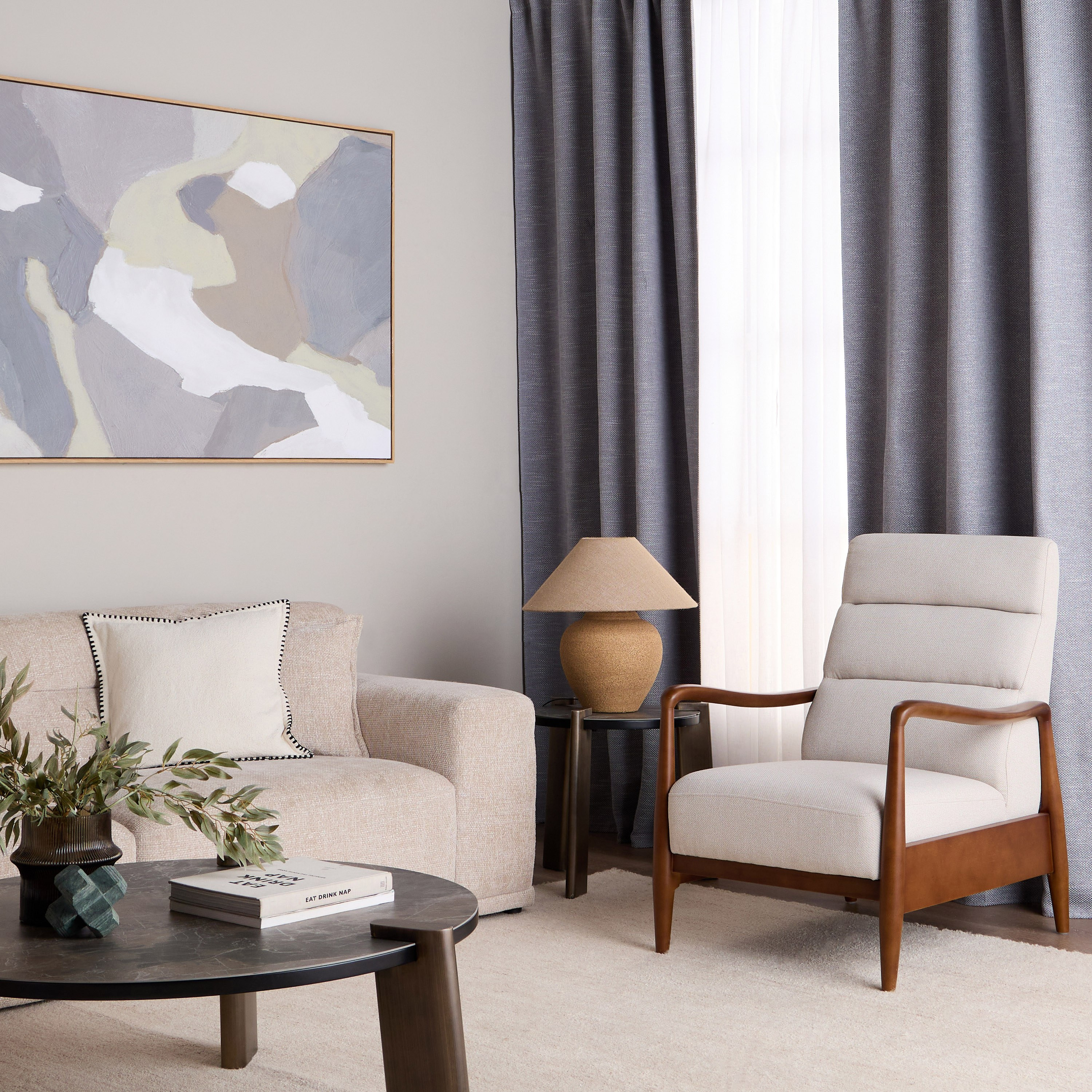 طقم ستائر معتمة من قطعتين - ديبورا - 135x280 سم-household-windows-curtains-image-10