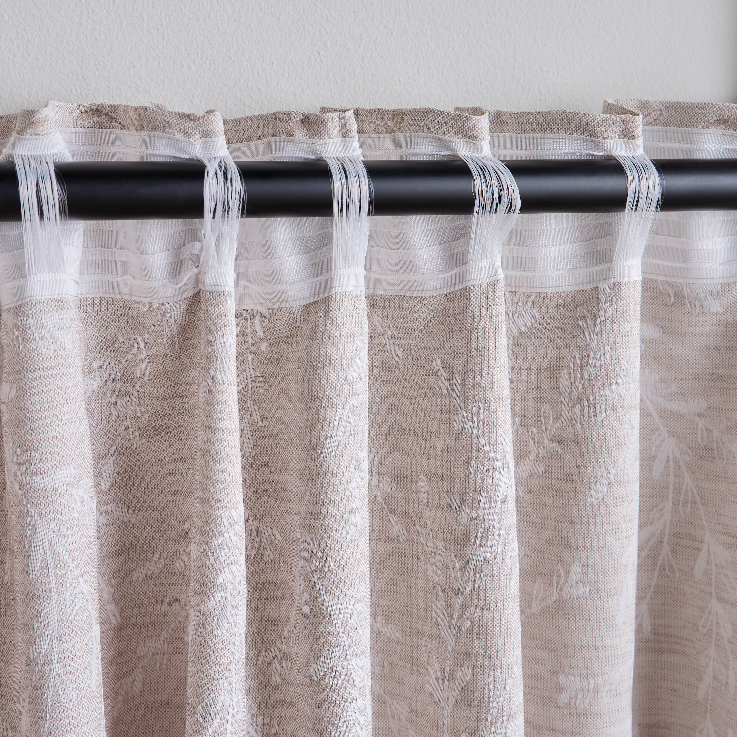Adelina 2-Piece Textured Curtain Set - 135x280 cm-household-windows-curtains-image-4