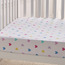Eco Snuggle Hearts Cotton 200 Thread Count Toddler Fitted Sheet - 70x140+15 cm-baby-nursery-babybedding-image-1