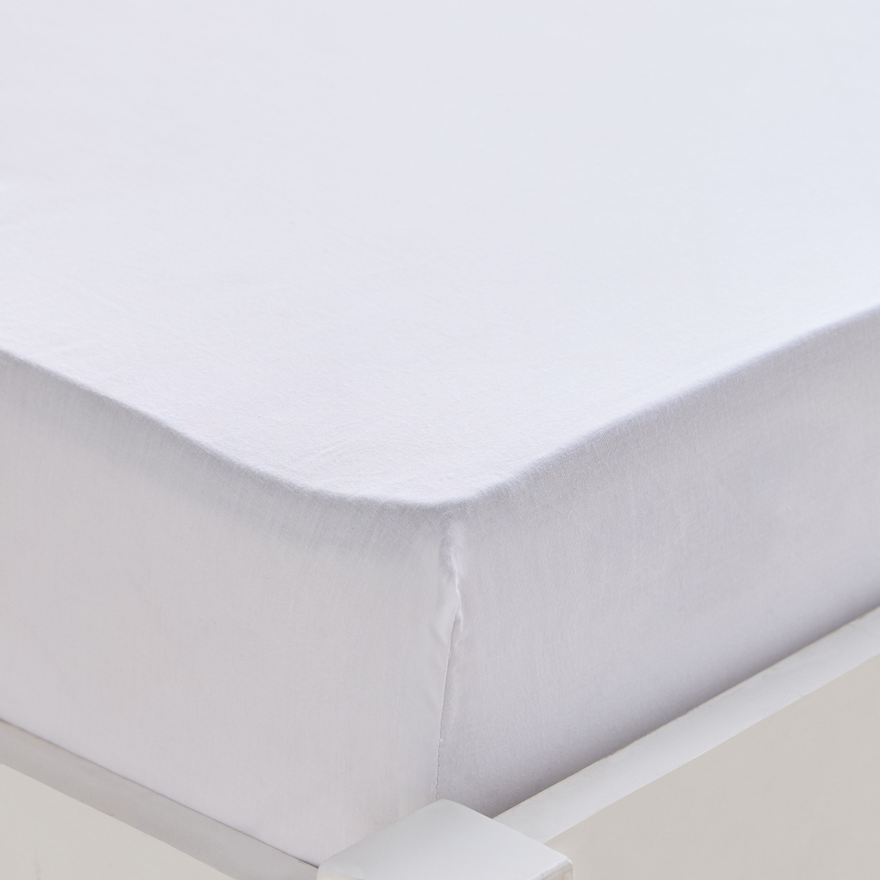 Eco Snuggle Cotton 200 Thread Count Single Fitted Sheet - 90x200 cm-babyandkids-beddingandwindows-bedding-fittedandflatsheets-image-1