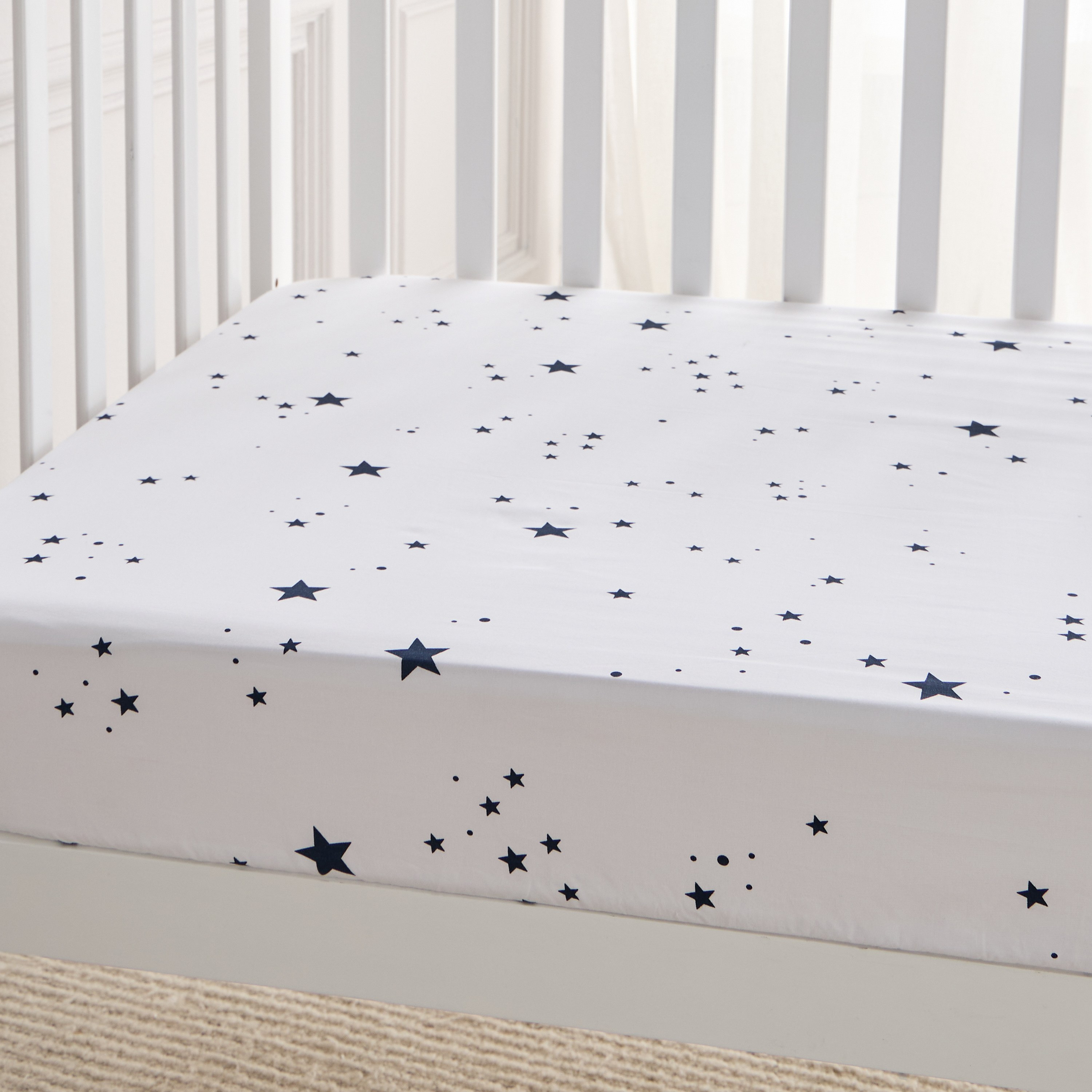 Eco Snuggle Cotton 200 Thread Count Toddler Fitted Sheet - 70x140 cm