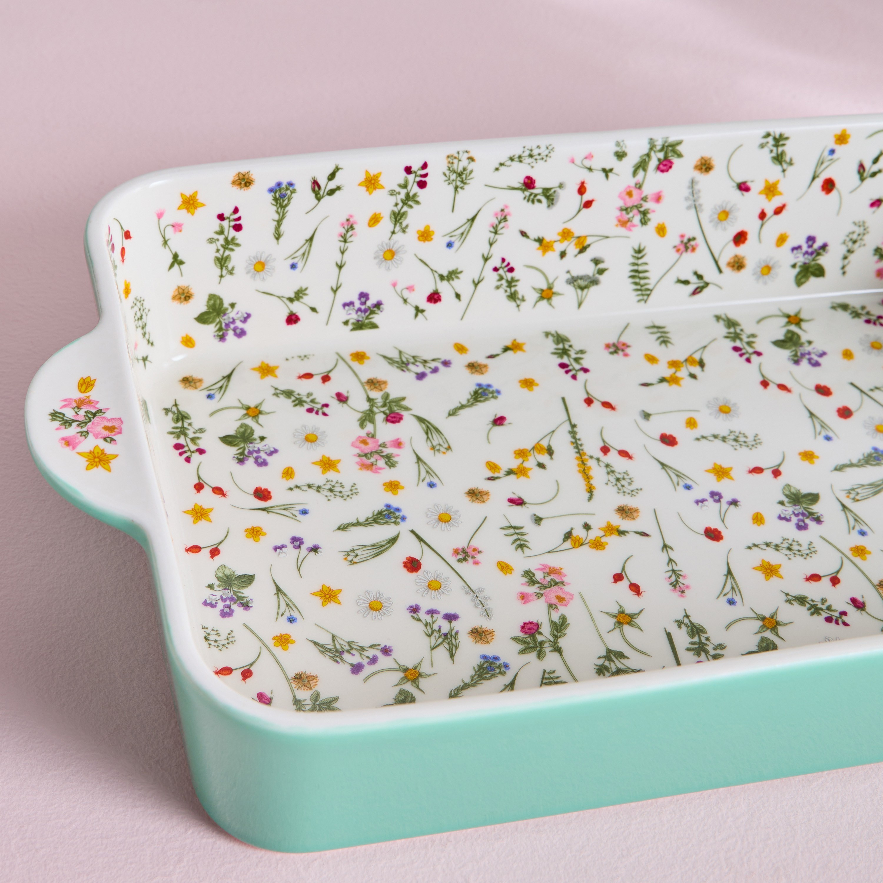Garden Boho Porcelain Baking Dish - 40x24x7 cm-household-kitchen-bakeware-bakingdishes-image-2