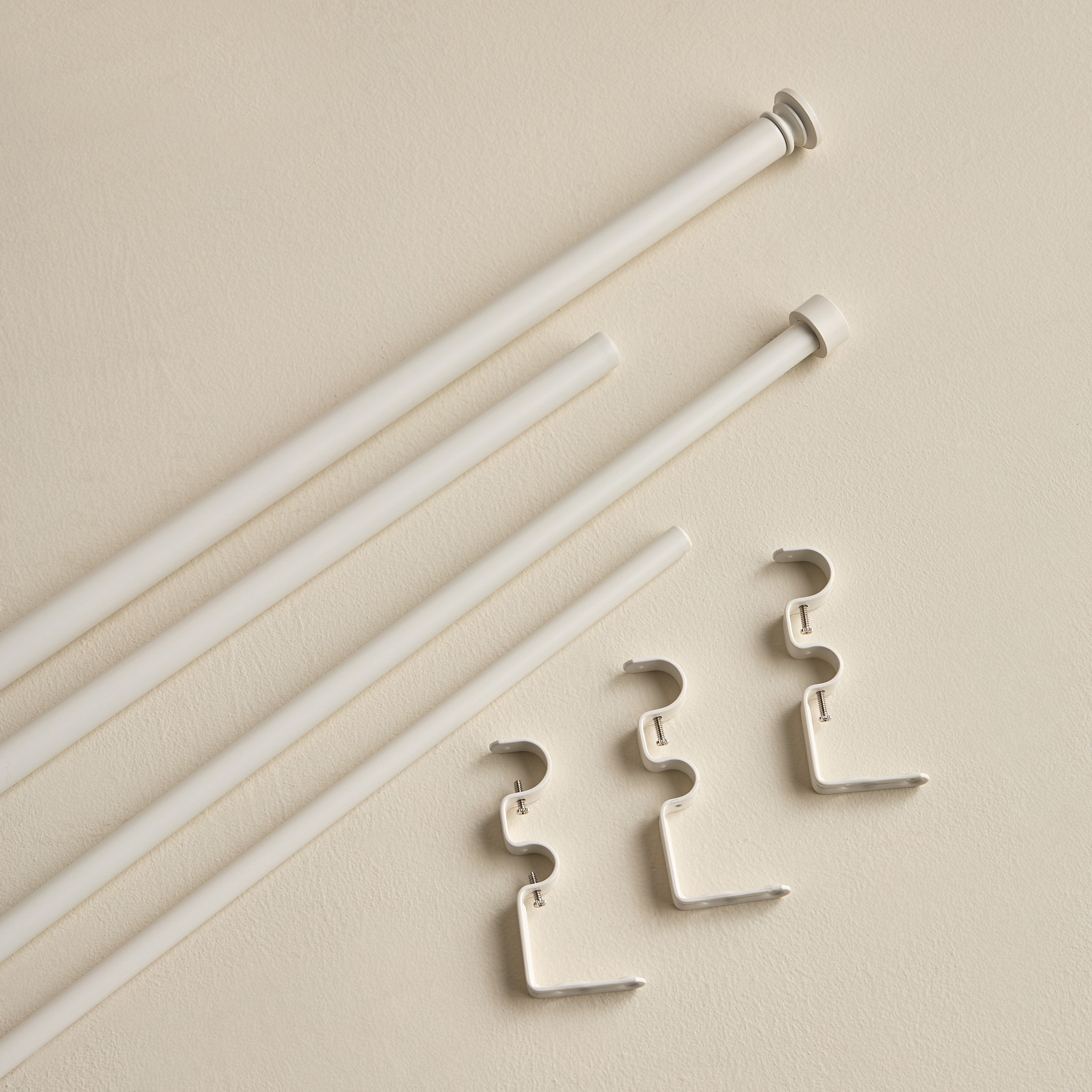 Modern Endcap Extendable Double Curtain Rod -107-305 cm-household-windows-curtainrodsandaccessories-curtainrods-image-3