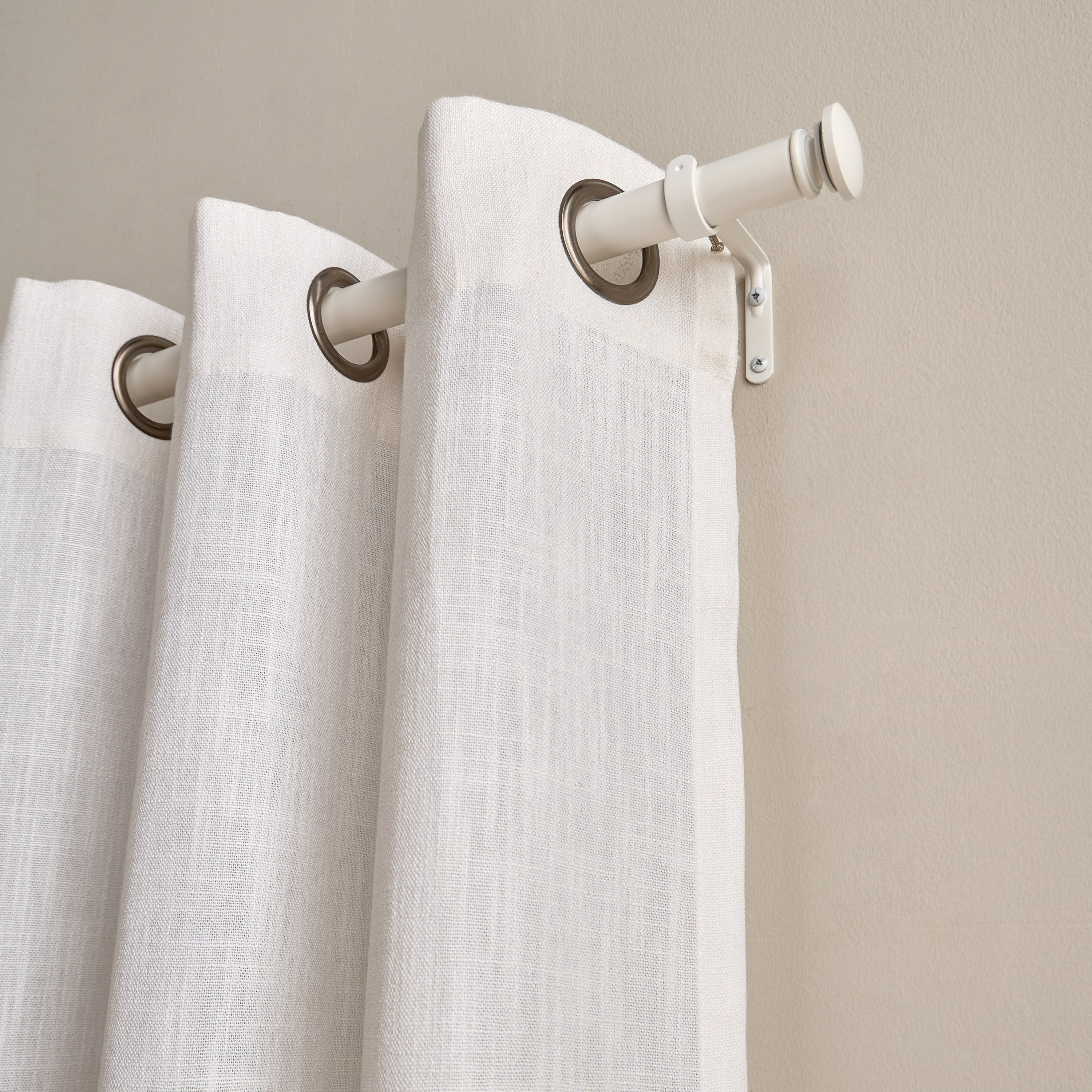 Modern Endcap Extendable Single Curtain Rod - 107-305 cm-household-windows-curtainrodsandaccessories-curtainrods-image-2
