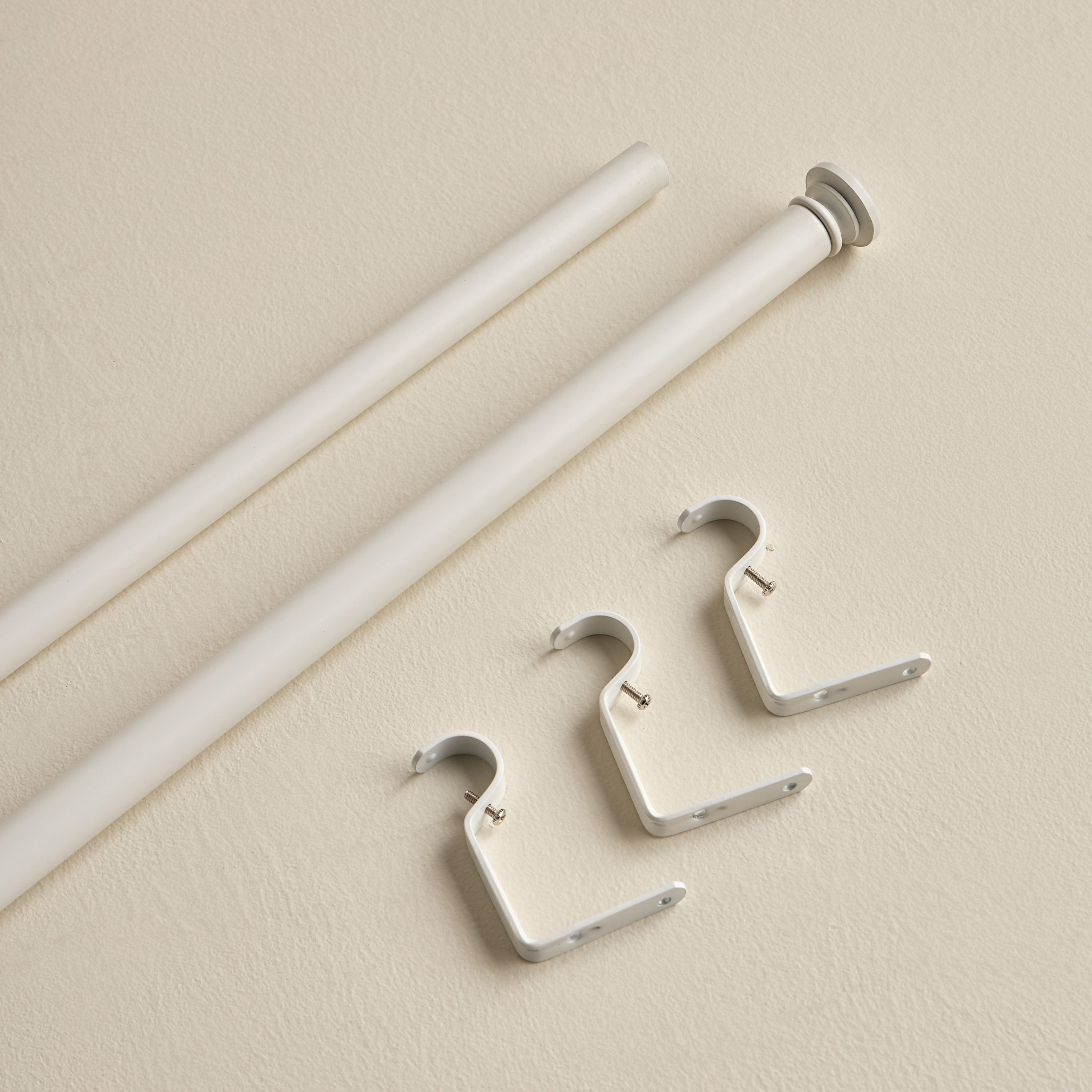 Modern Endcap Extendable Single Curtain Rod - 107-305 cm-household-windows-curtainrodsandaccessories-curtainrods-image-3