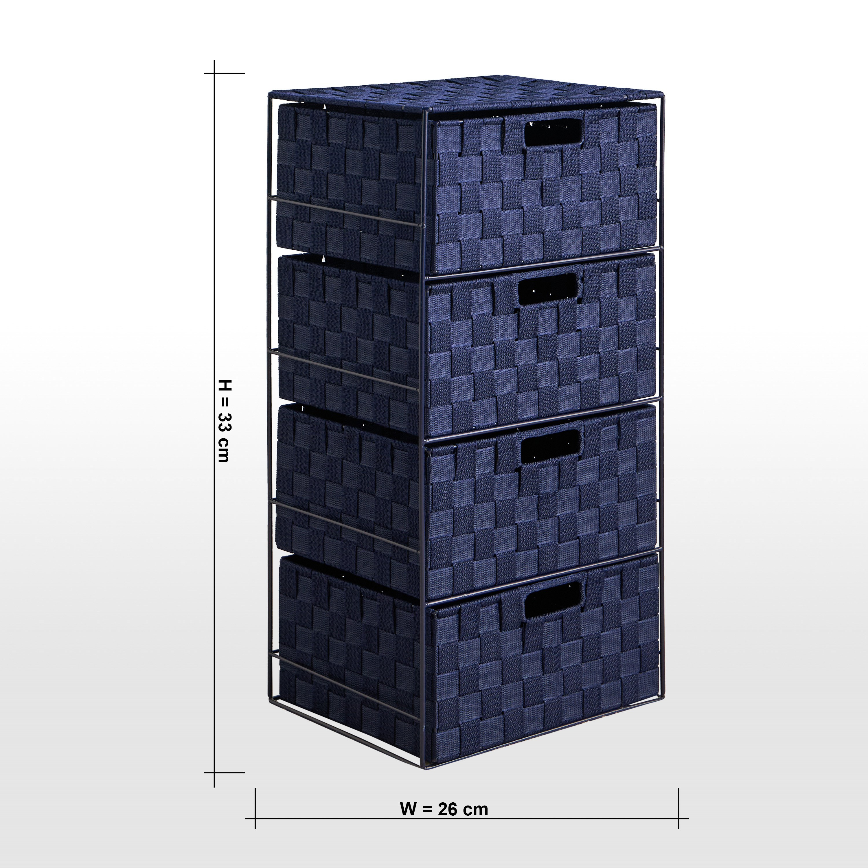 Luke 4-Drawer Storage Tower - 26x33 cm-babyandkids-bathandstorage-storage-plasticstorage-image-6