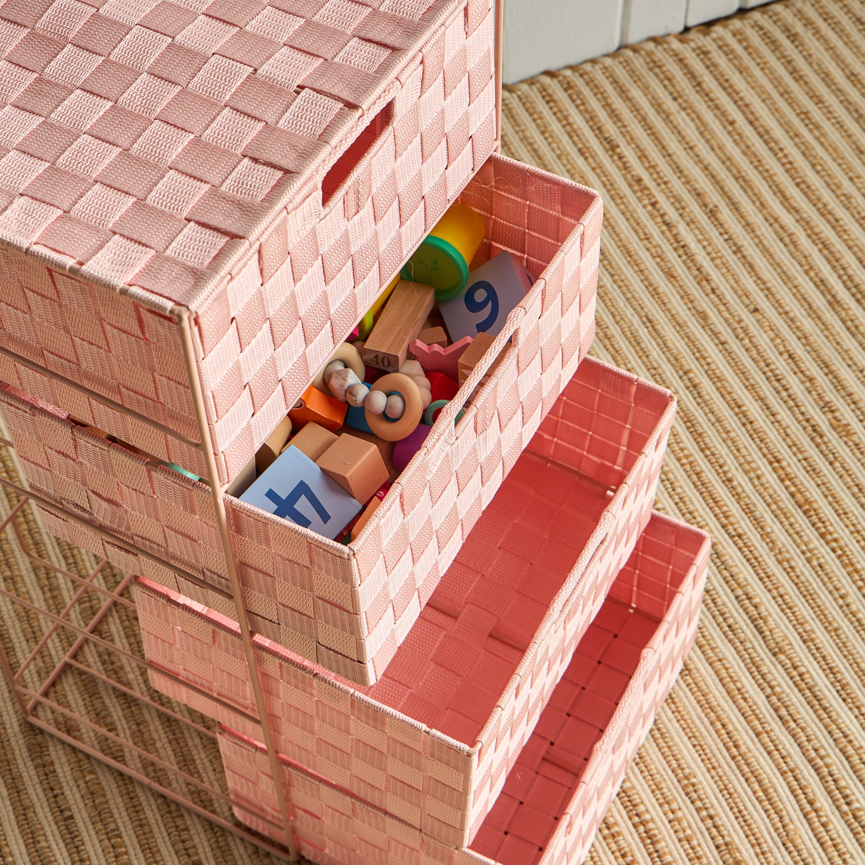 وحدة تخزين 4 أدراج - لوك - 26x33 سم-kids-bathandstorage-storage-plasticstorage-image-3