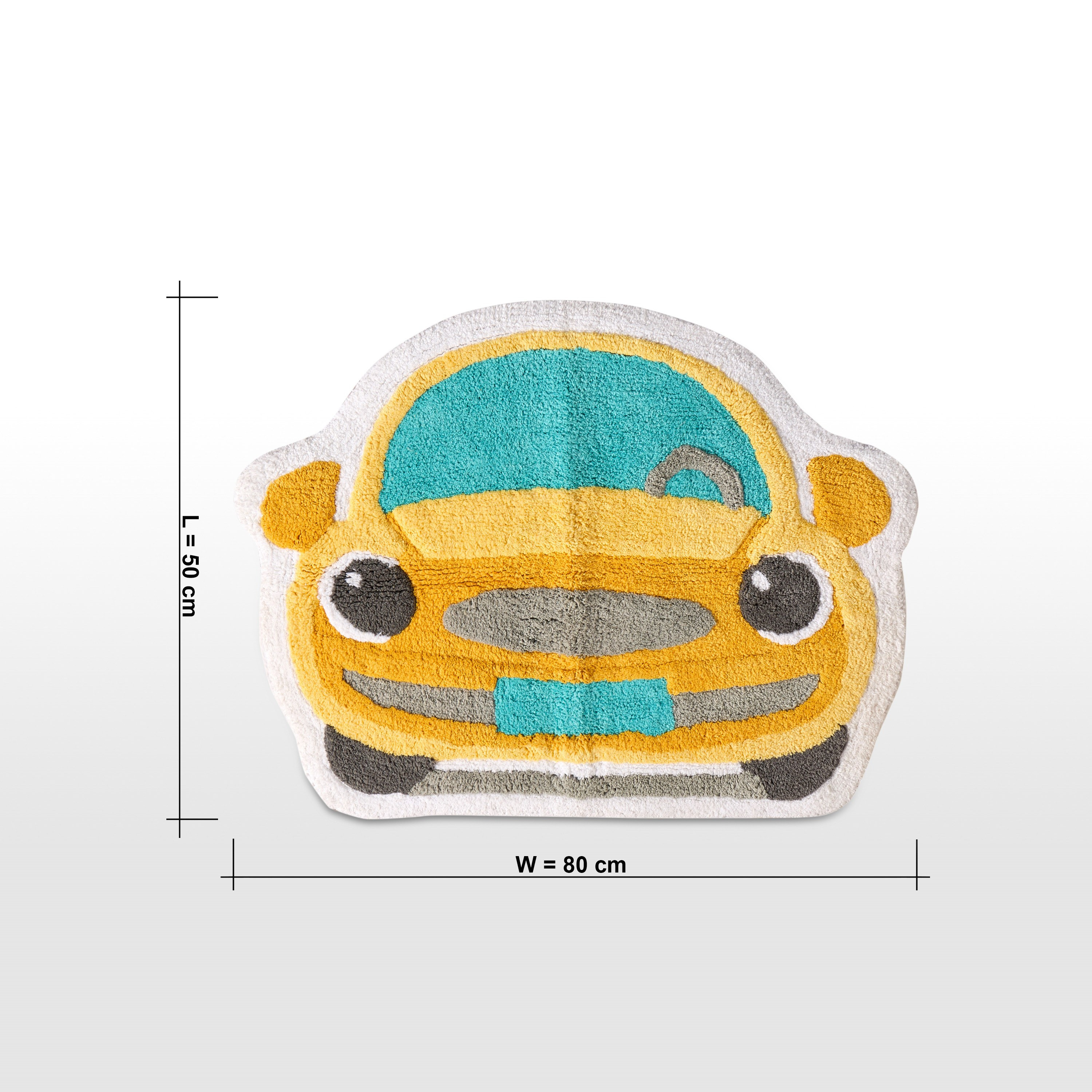 Car Shaped Bath Mat - 50x80 cm-babyandkids-bathandstorage-bath-bathmats-image-4