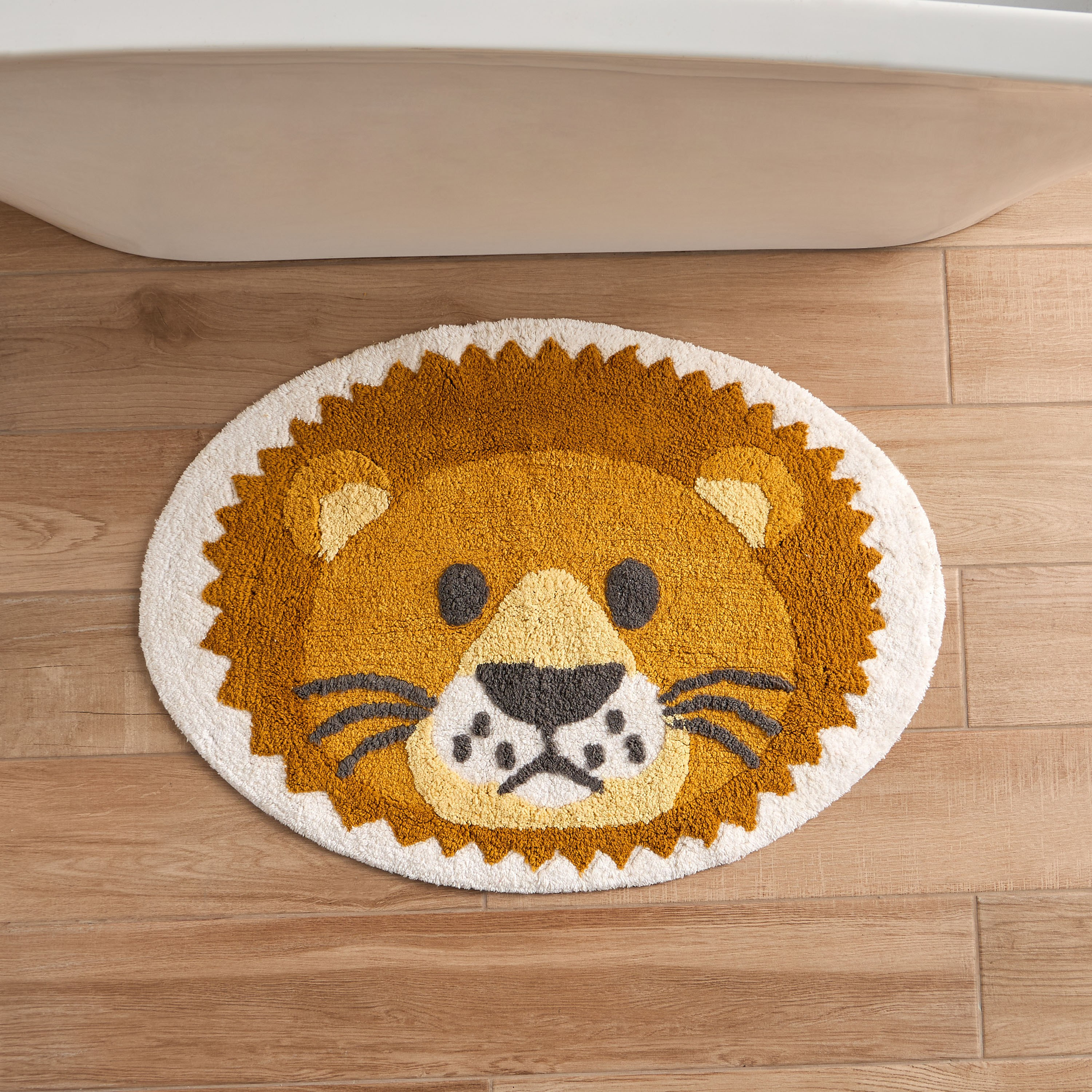 سجادة حمام بتصميم أسد - 50x80 سم-babyandkids-bathandstorage-bath-bathmats-image-1