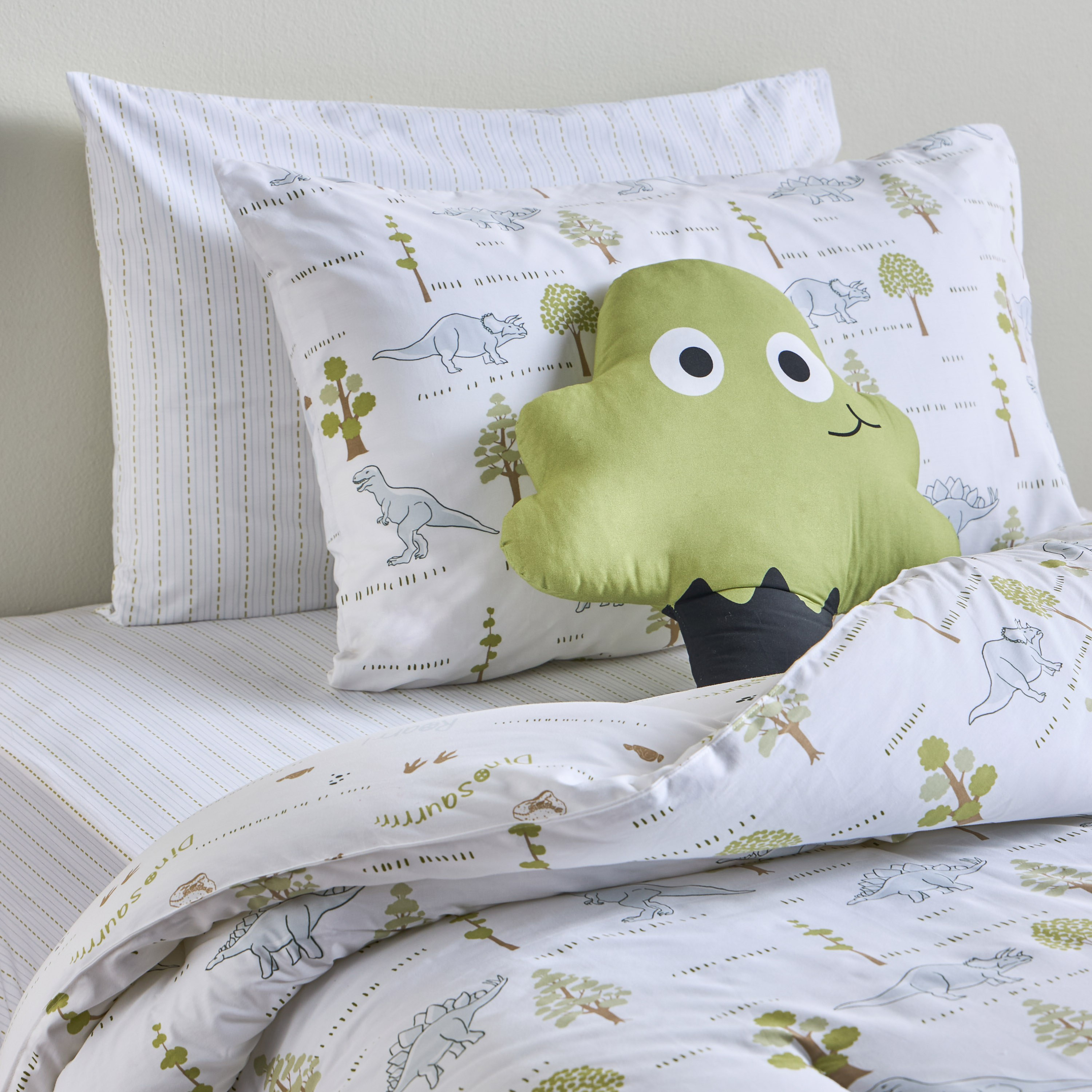 Steve Cotton Printed 200 Thread Count 5-Piece Single Reversible Comforter and Sheet Set - 135x220 cm-babyandkids-beddingandwindows-bedding-comforters-image-1