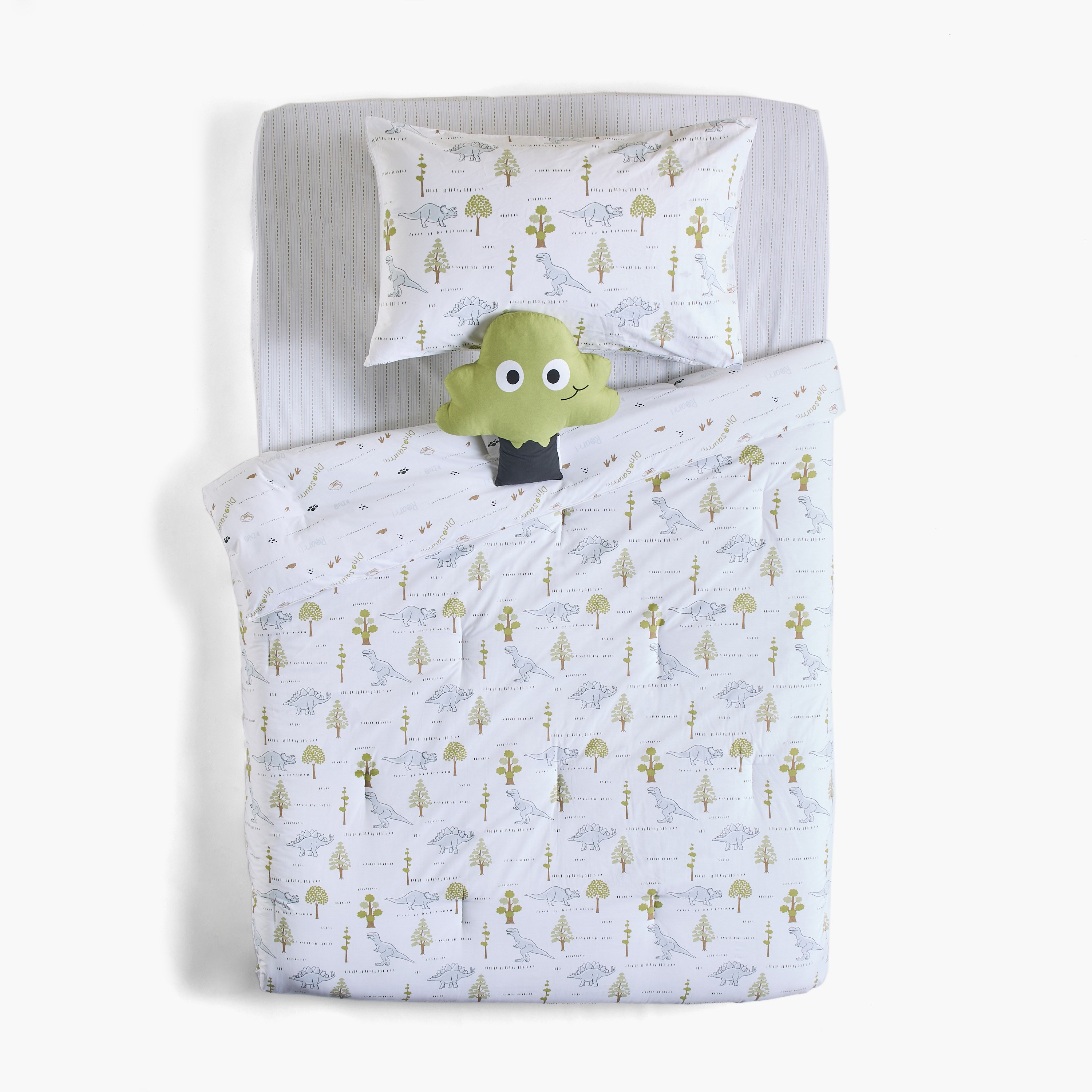 Steve Cotton Printed 200 Thread Count 5-Piece Single Reversible Comforter and Sheet Set - 135x220 cm-babyandkids-beddingandwindows-bedding-comforters-image-3