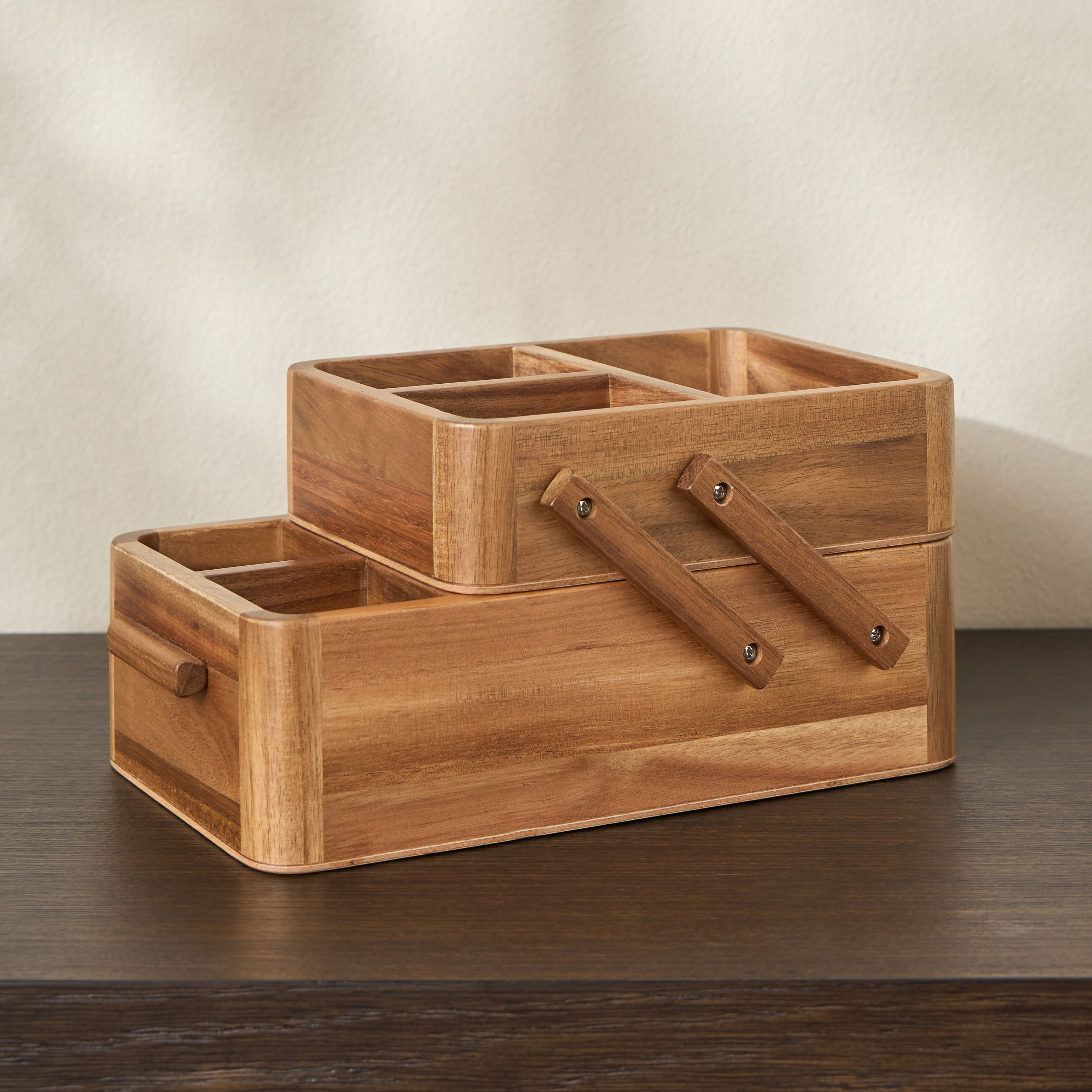 منظم مستحضرات تجميل بطابقين من أرتوين-household-storage-cosmeticorganizing-makeuporganizersandsets-image-1
