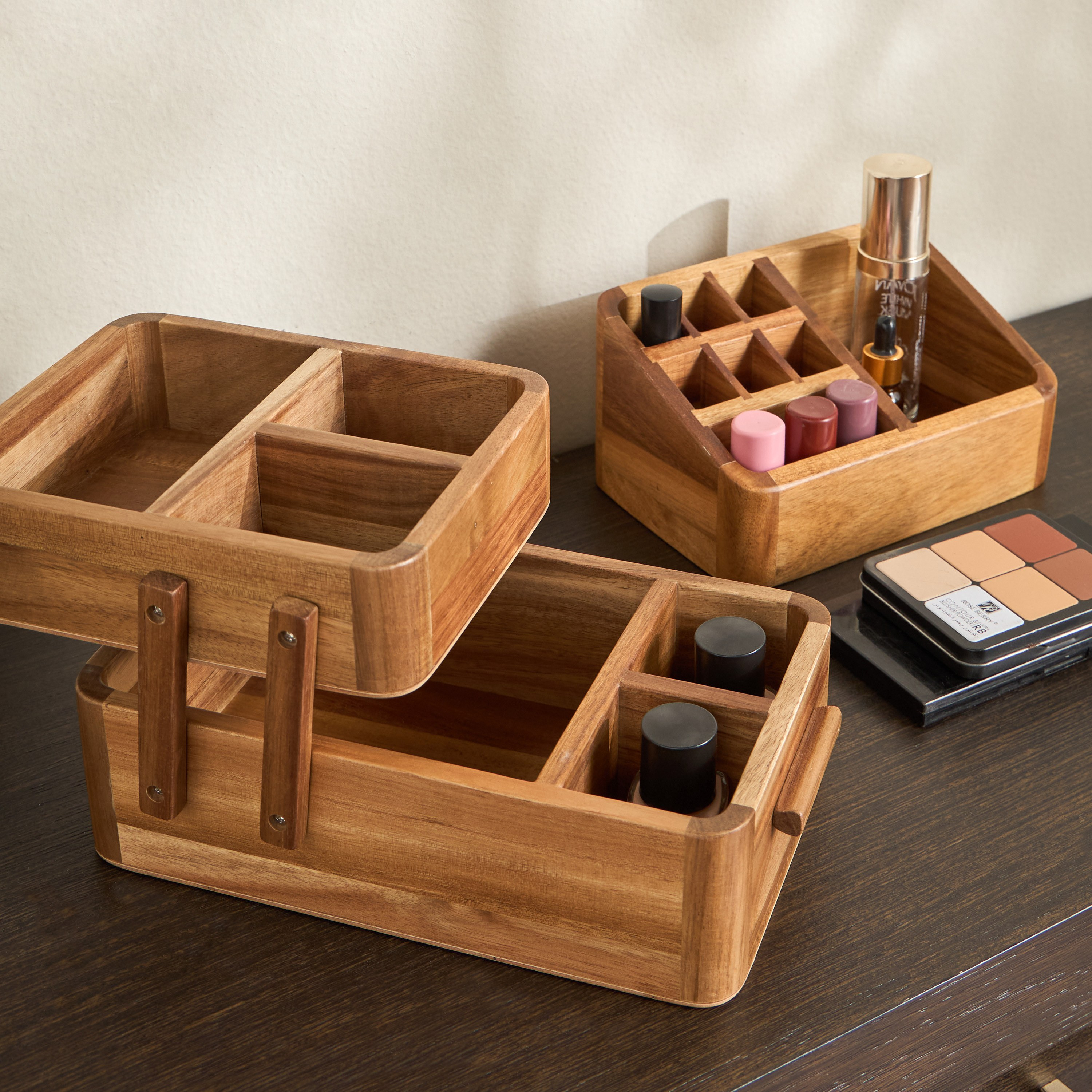 منظم مستحضرات تجميل بطابقين من أرتوين-household-storage-cosmeticorganizing-makeuporganizersandsets-image-4