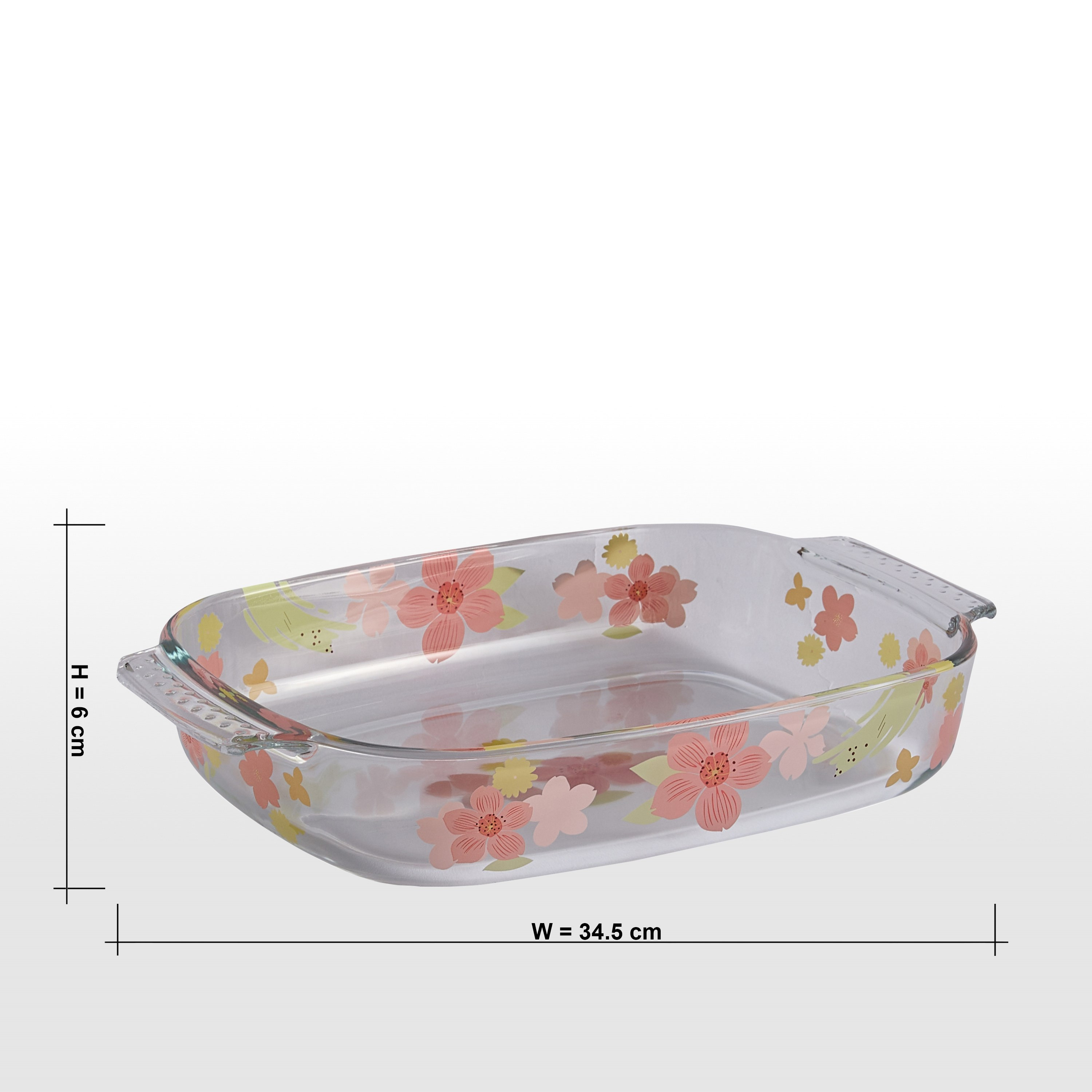 Primrose Borosilicate Glass Baking Dish - 22x25 cm-household-kitchen-bakeware-bakingdishes-image-4