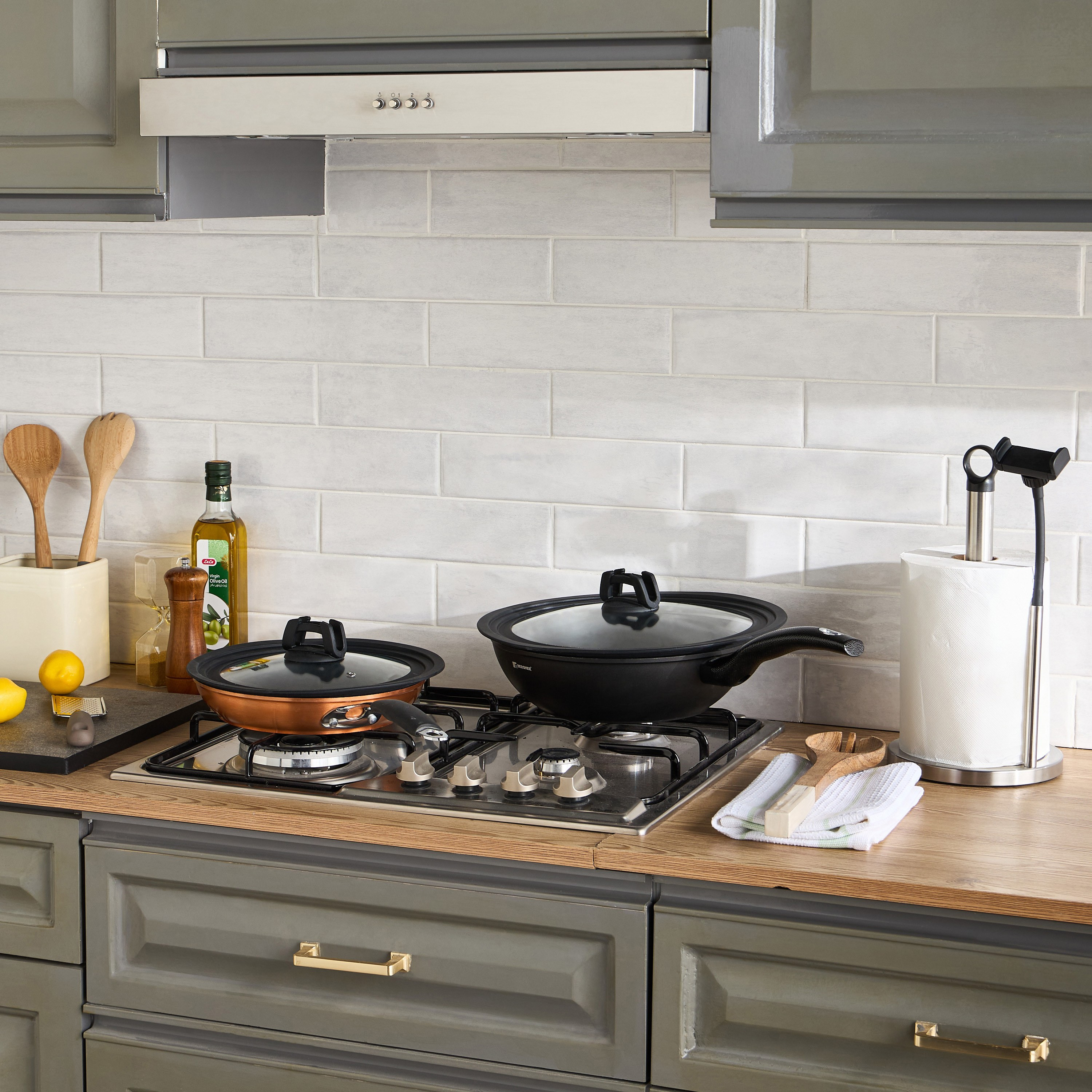 حامل مناشف وهاتف محمول - كيزيل-household-kitchen-kitchenorganising-countertoporganising-image-4